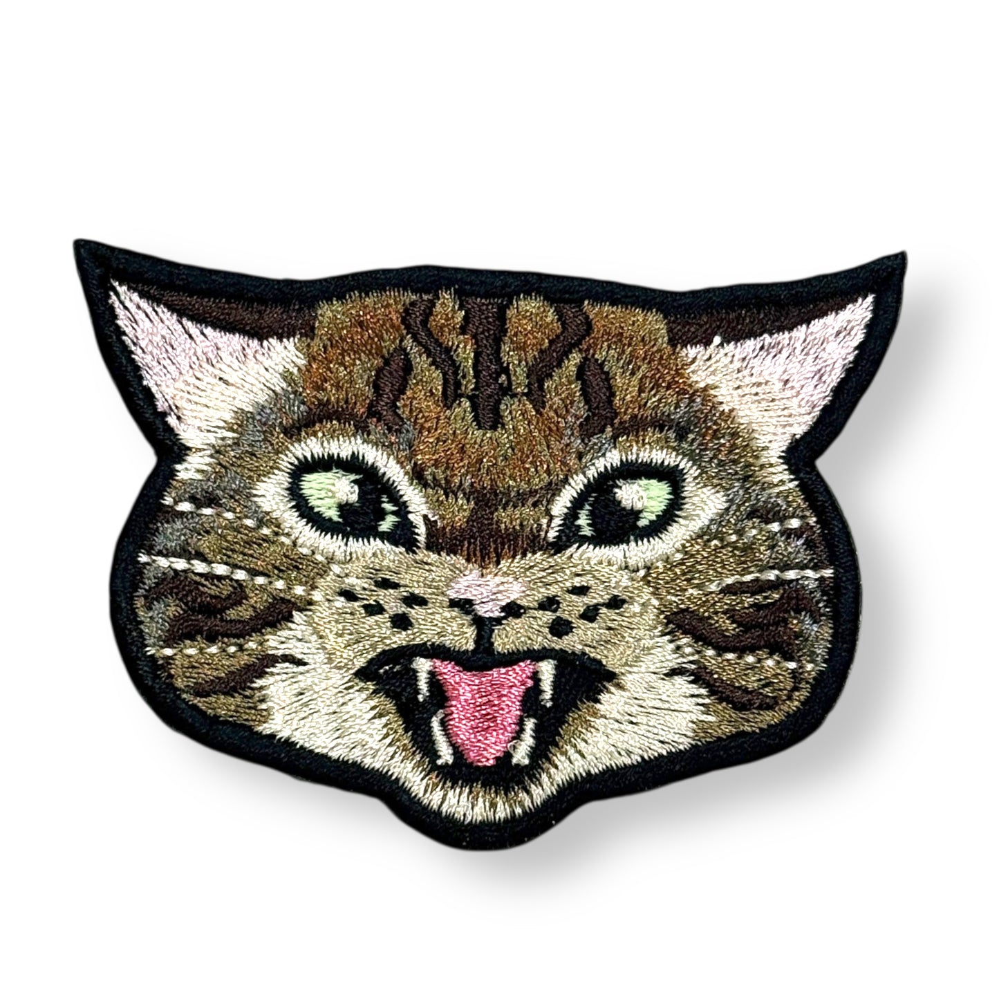 激おこにゃんこの刺繍ワッペン