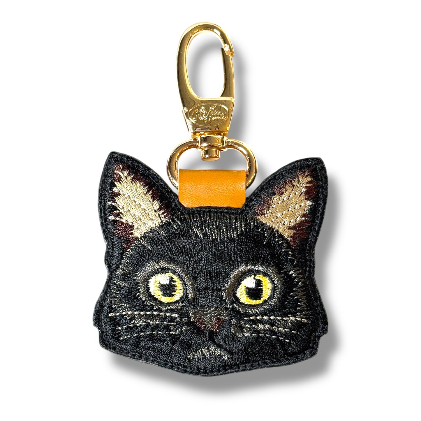 黒猫の刺繍ワッペン