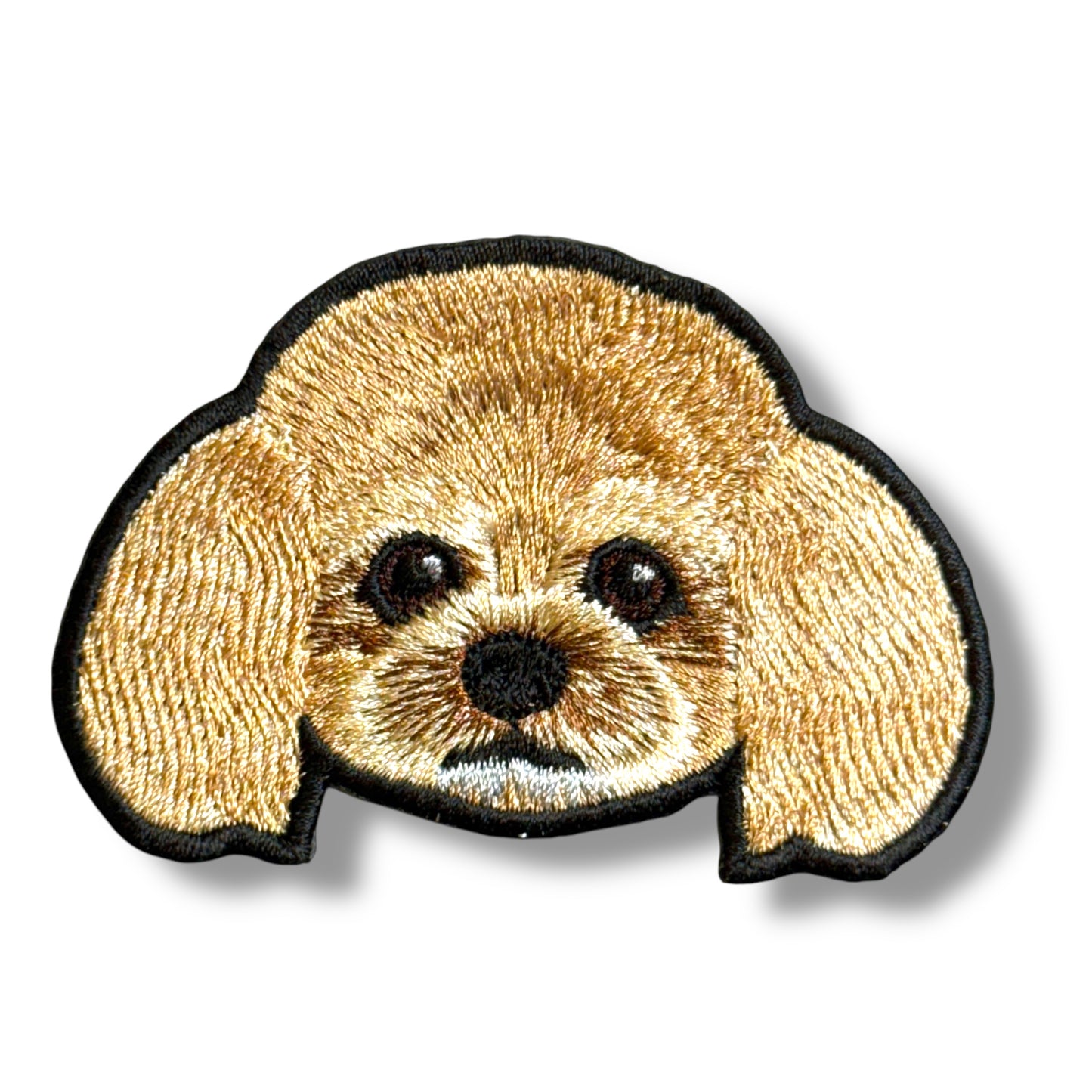 トイプードルの刺繍ワッペン