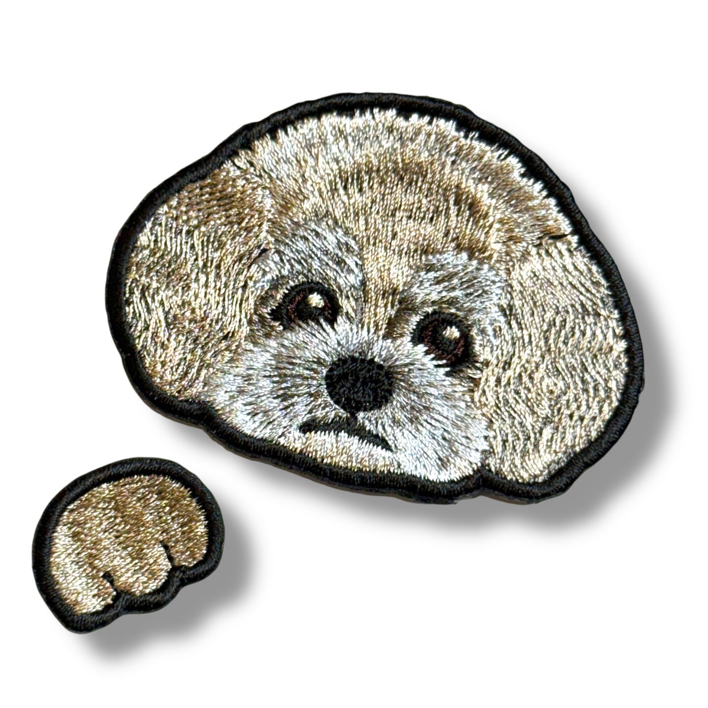 トイプードルの刺繍ワッペン