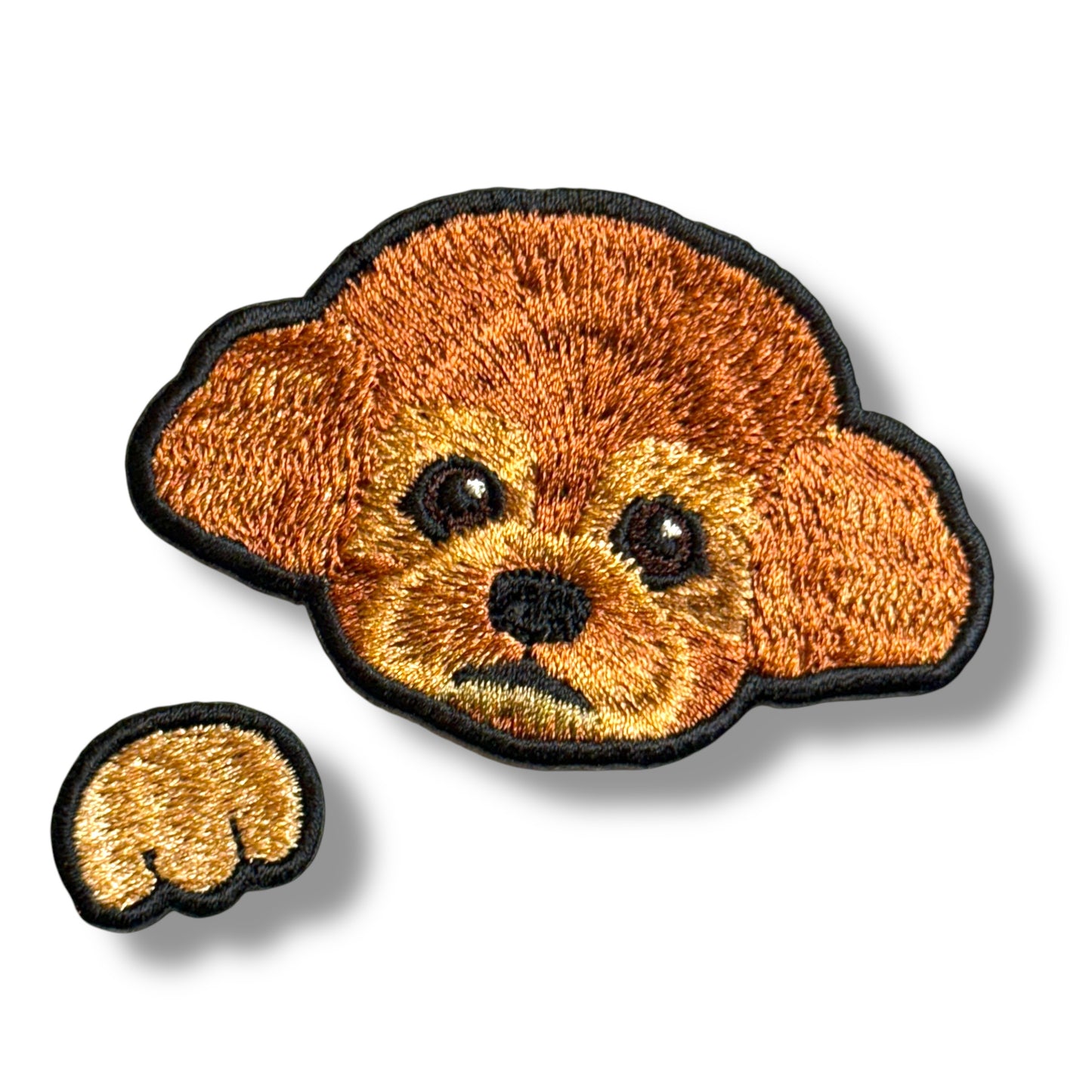 トイプードルの刺繍ワッペン