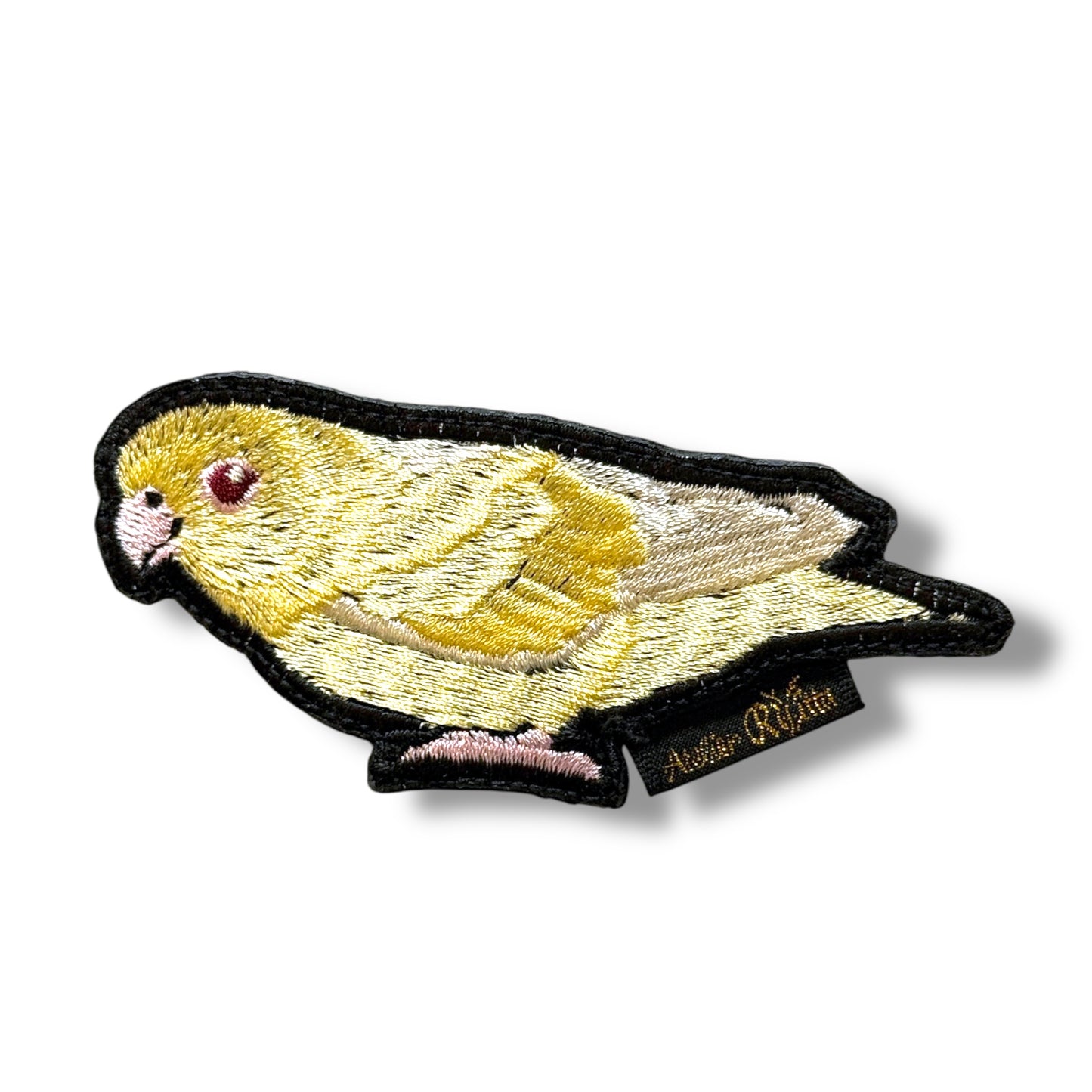 サザナミインコの刺繍ワッペン