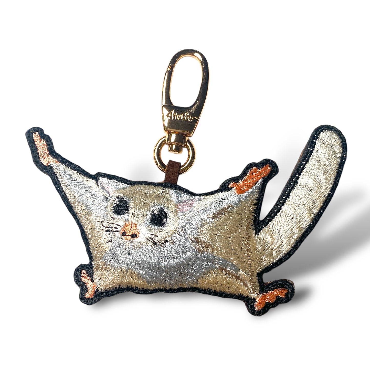 フクロモモンガ(フライング)の刺繍ワッペン
