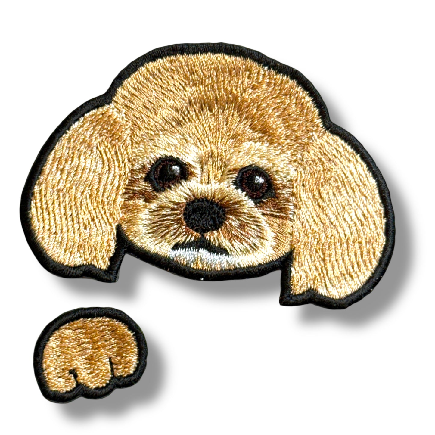 トイプードルの刺繍ワッペン