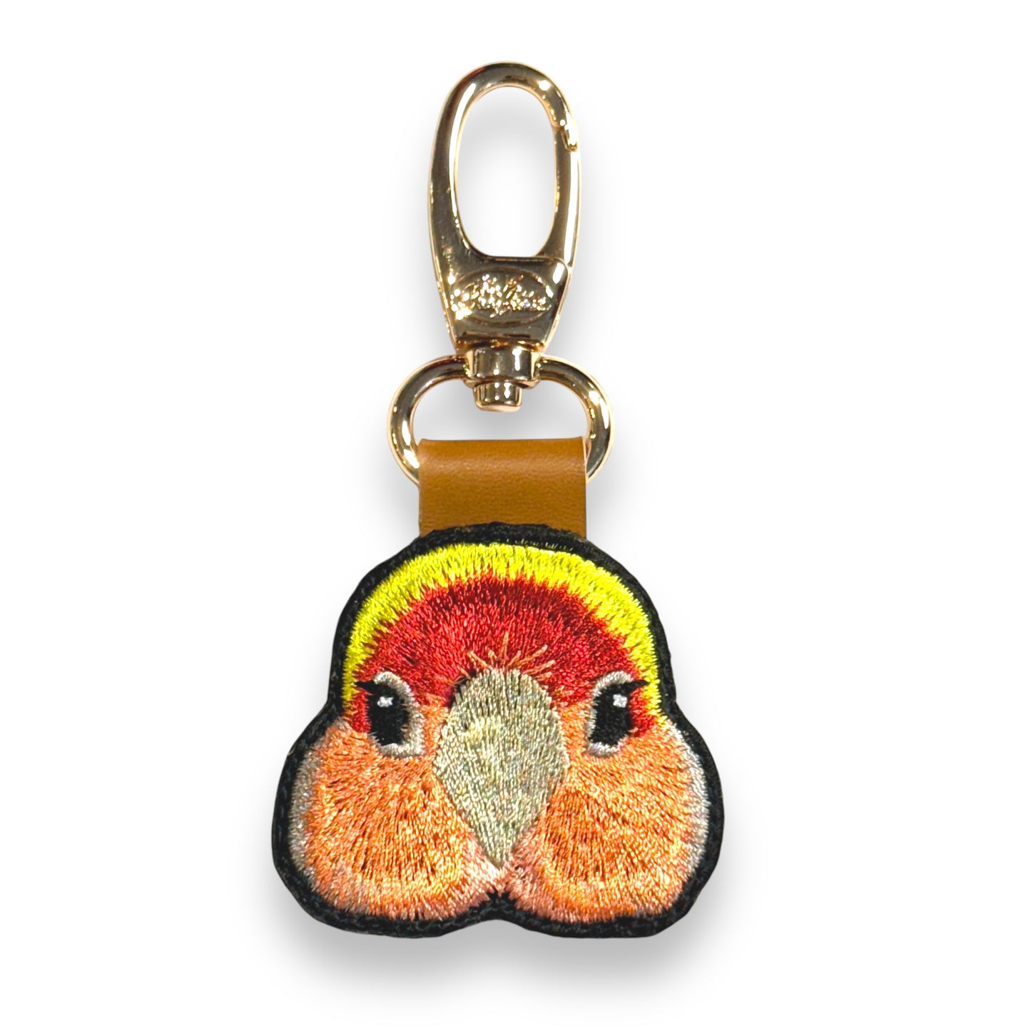 コザクラインコの証明写真刺繍ワッペン