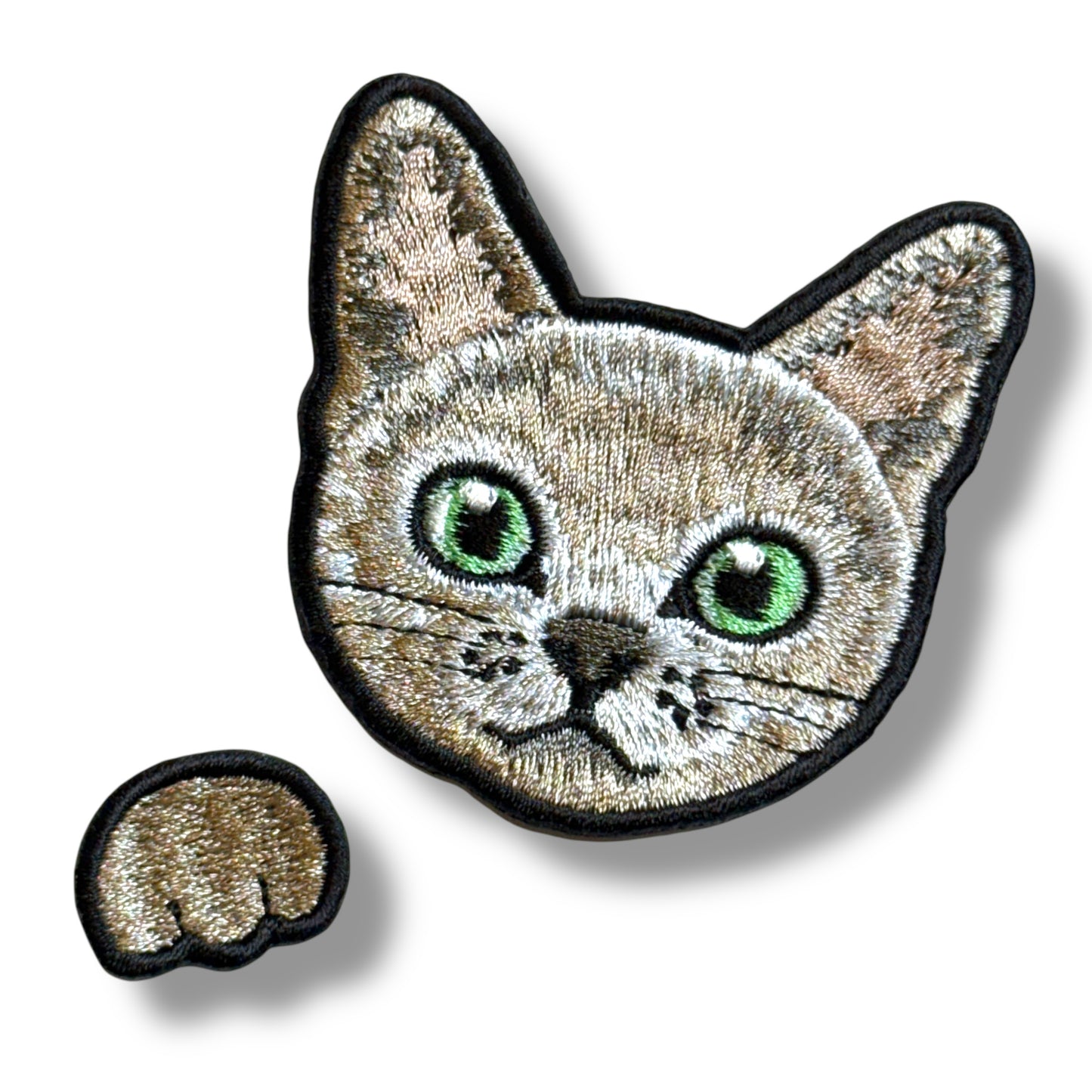 ロシアンブルーの刺繍ワッペン