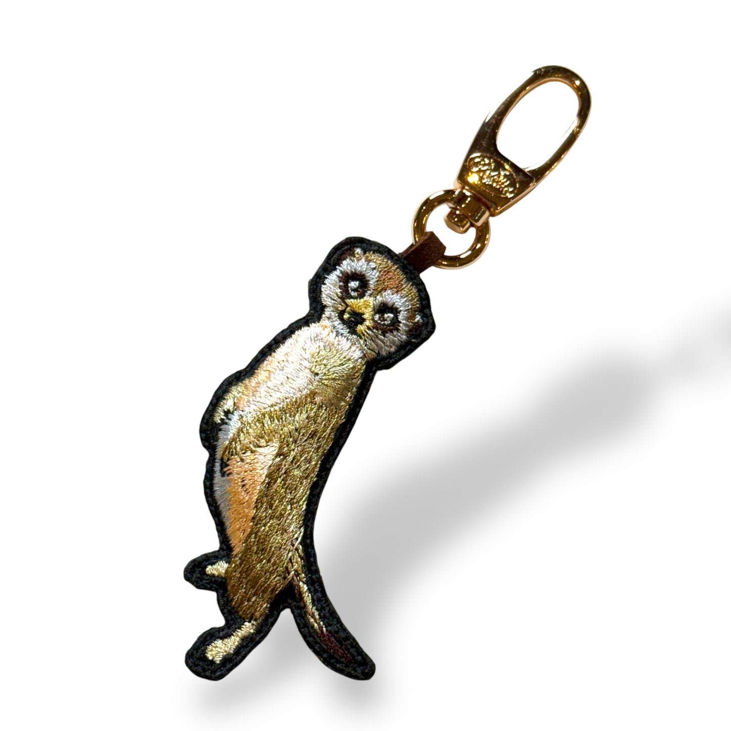 ミーアキャット(全身)の刺繍ワッペン