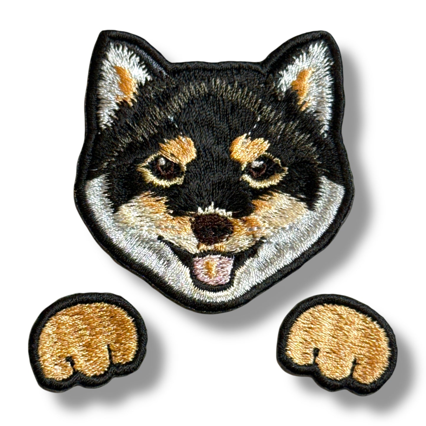 柴犬の刺繍ワッペン