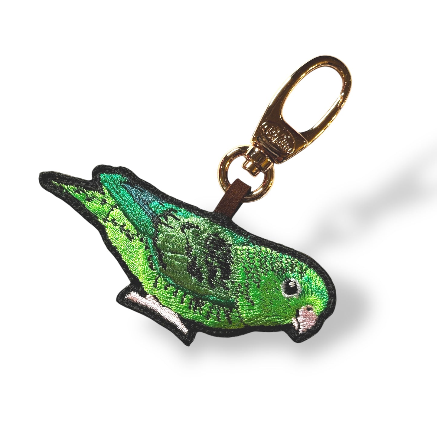 サザナミインコの刺繍ワッペン