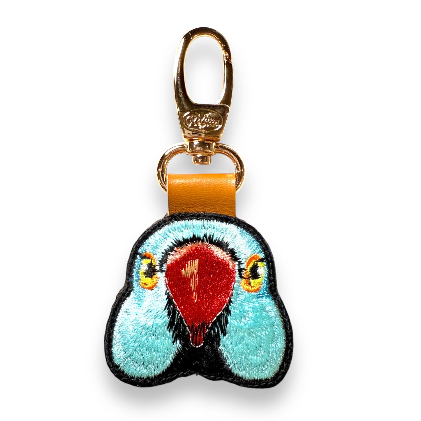 ワカケホンセイインコの証明写真刺繍ワッペン