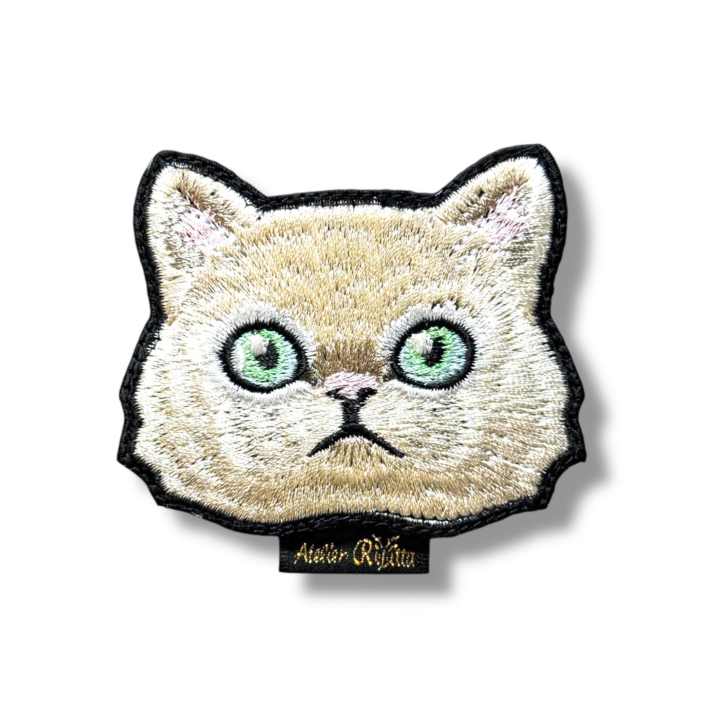 チンチラペルシャの刺繍ワッペン