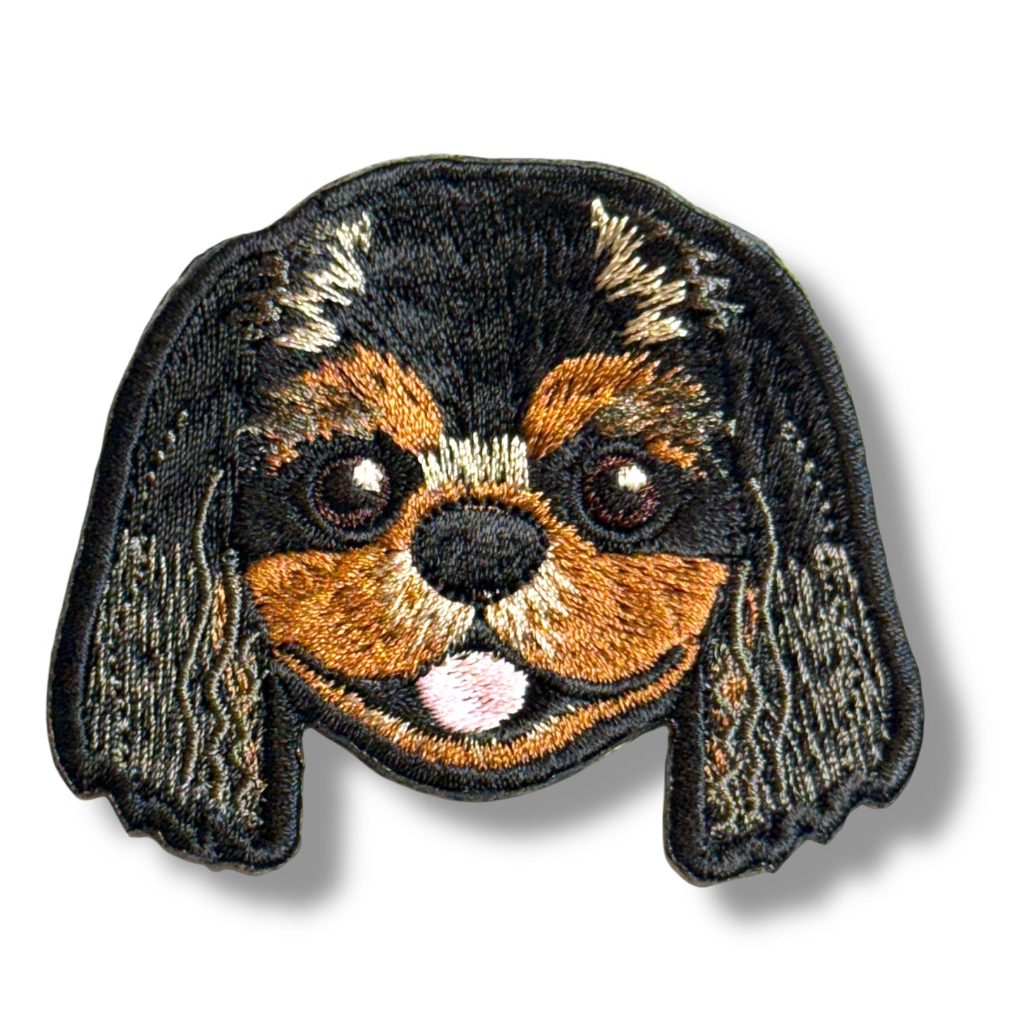 キャバリア・キング・チャールズ・スパニエルの刺繍ワッペン
