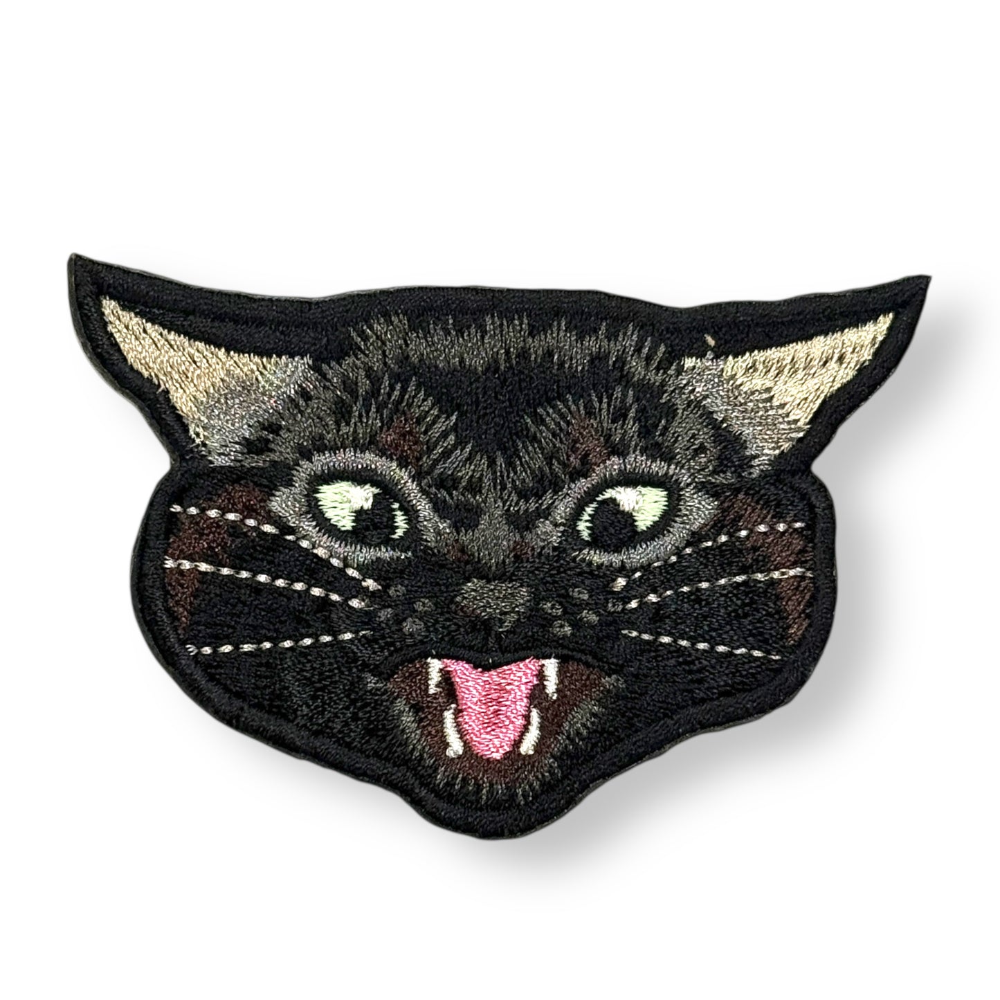激おこにゃんこの刺繍ワッペン