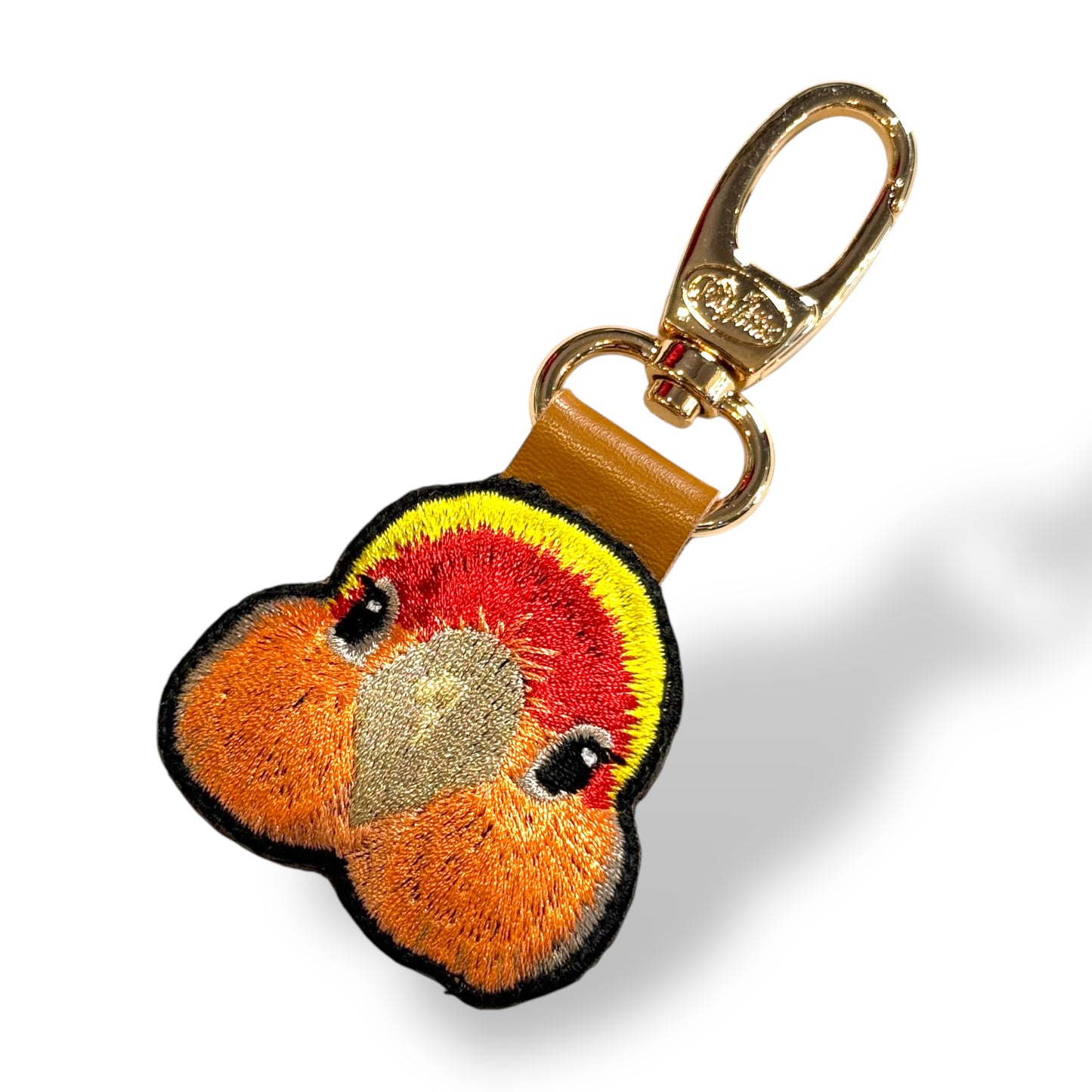 コザクラインコの証明写真刺繍ワッペン