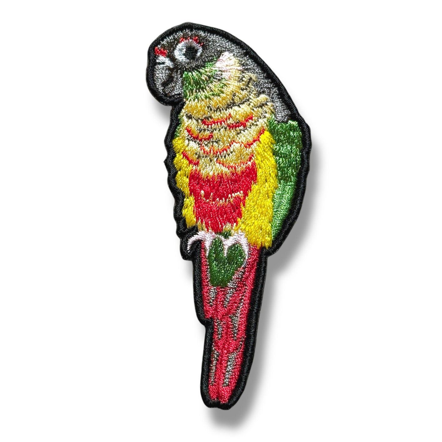 ウロコインコの刺繍ワッペン