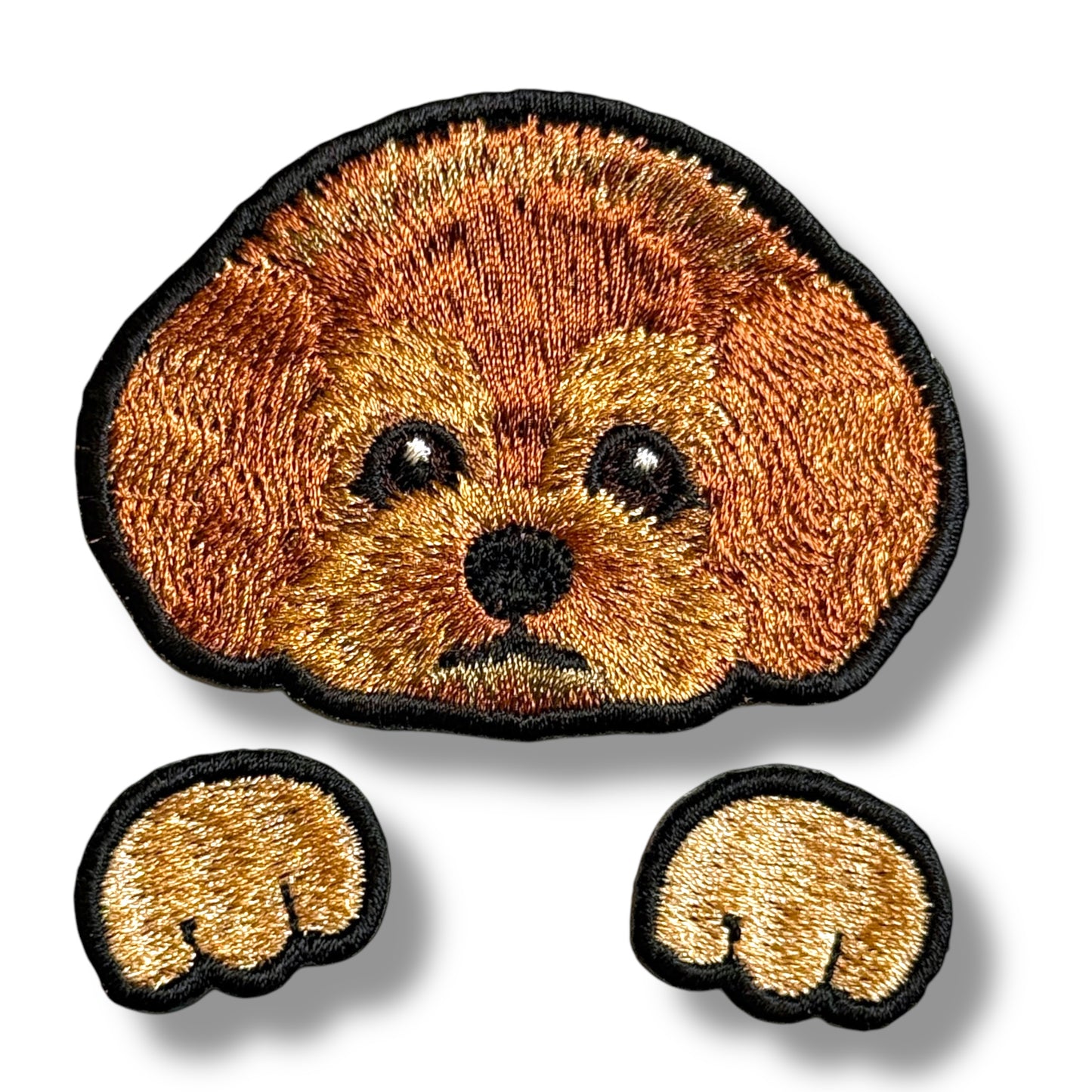トイプードルの刺繍ワッペン
