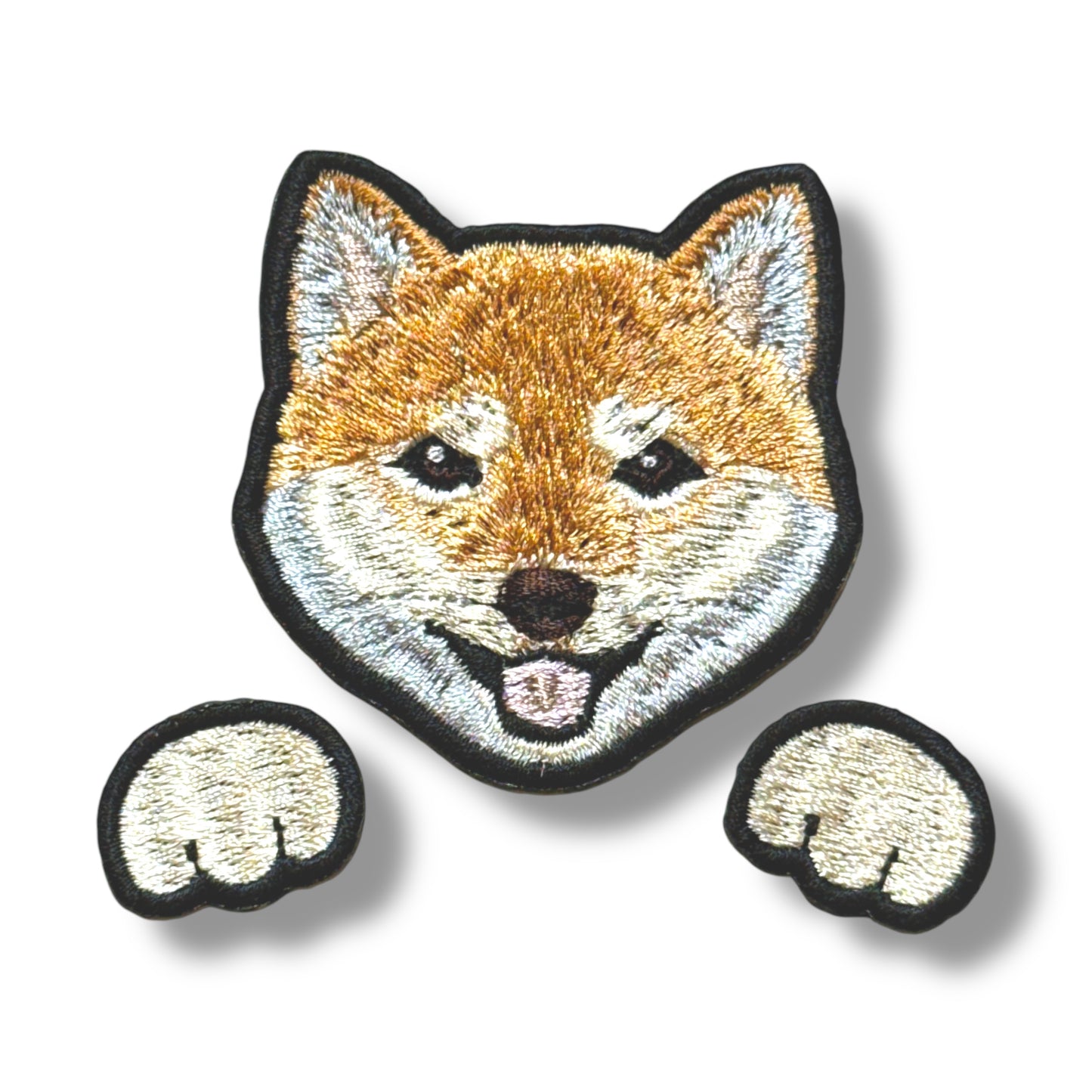 柴犬の刺繍ワッペン
