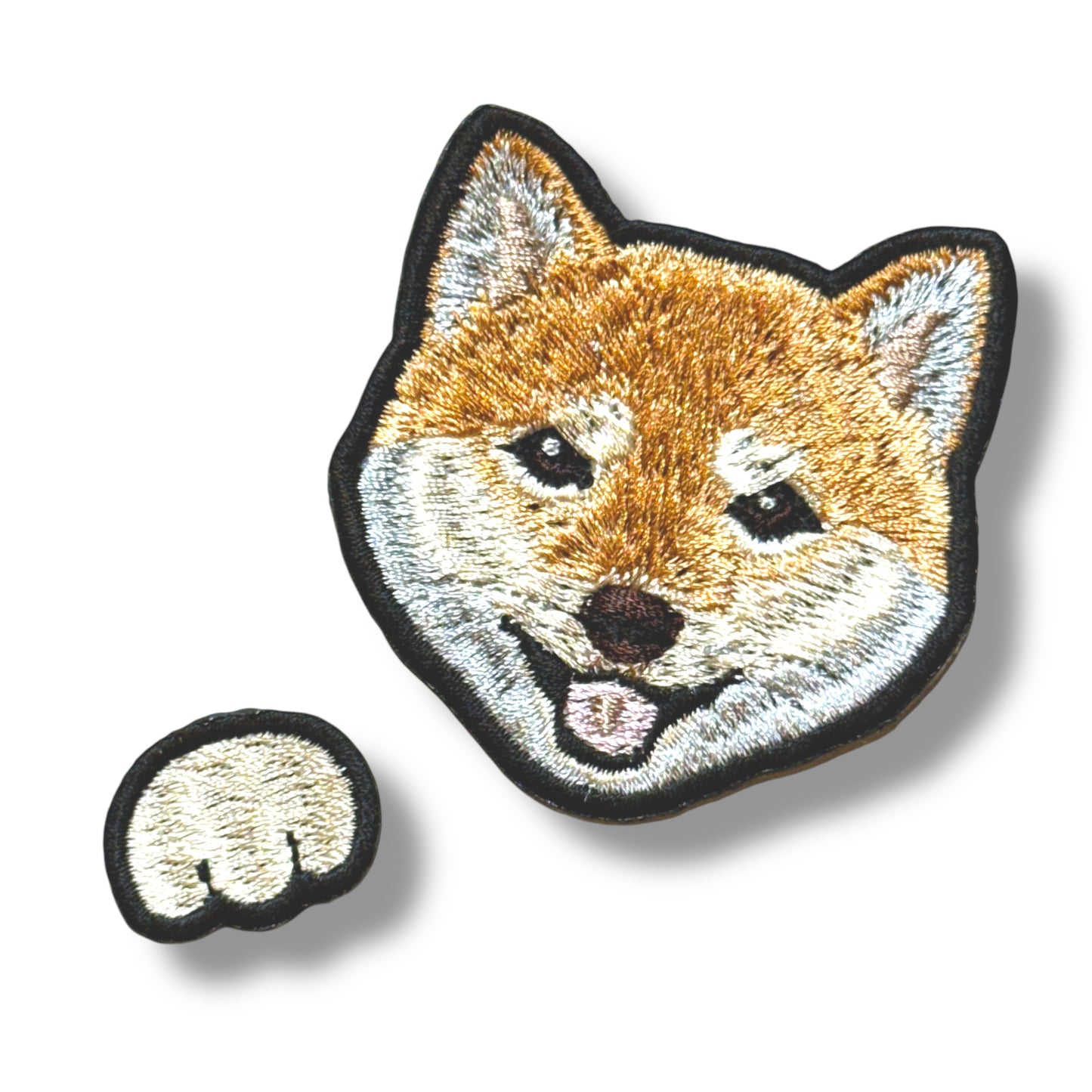 柴犬の刺繍ワッペン
