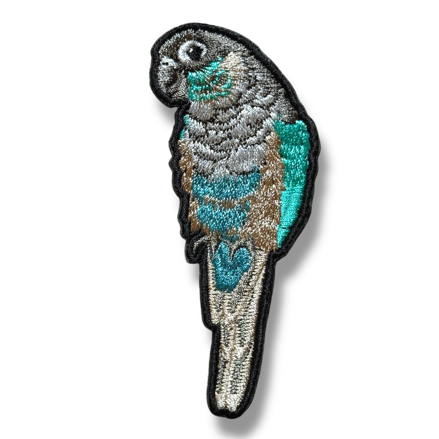 ウロコインコの刺繍ワッペン
