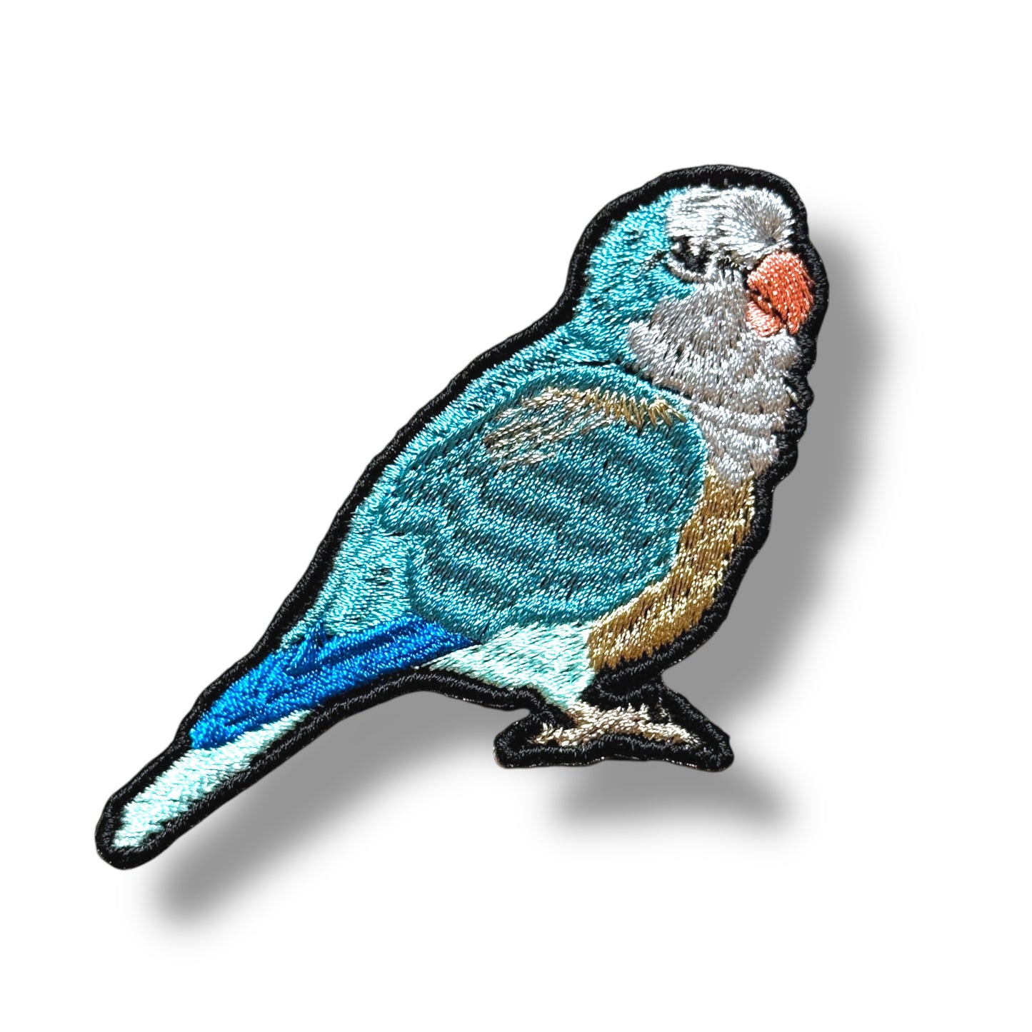 オキナインコの刺繍ワッペン