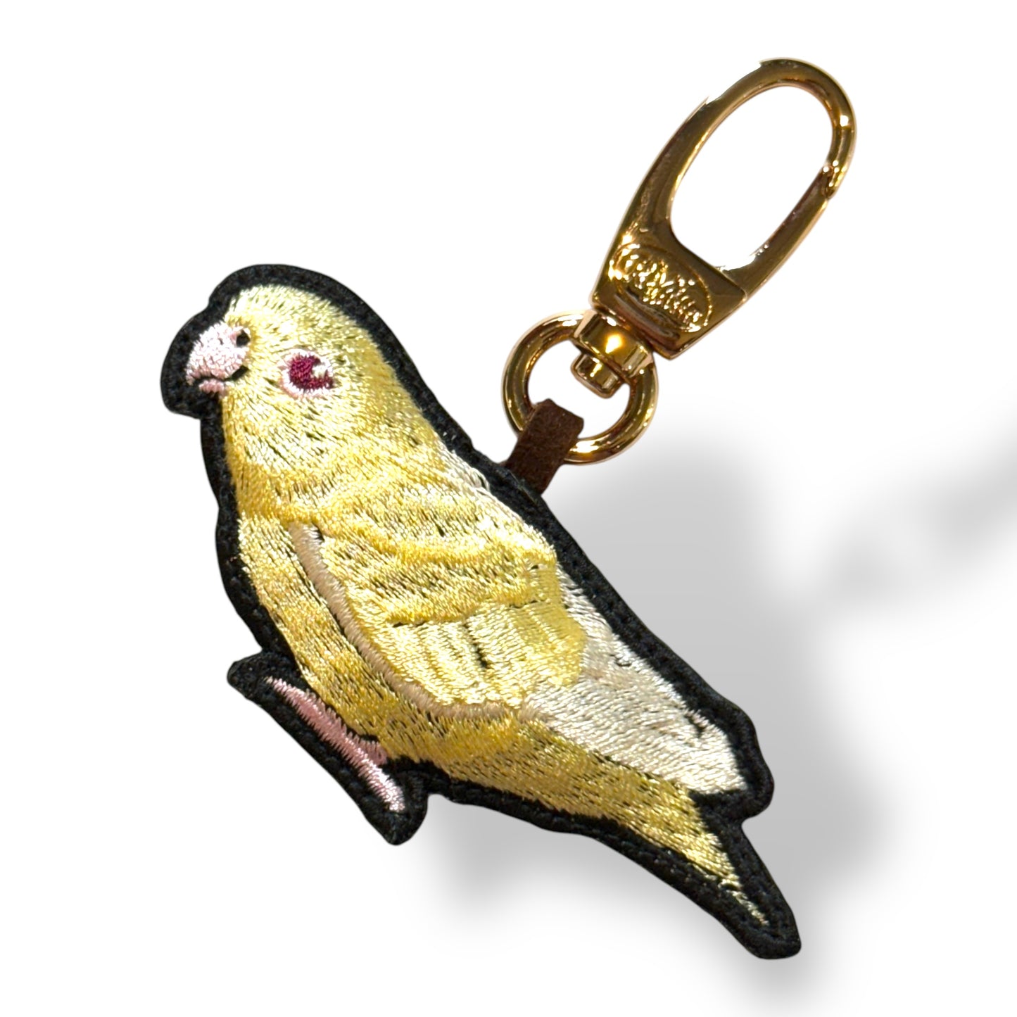 サザナミインコの刺繍ワッペン