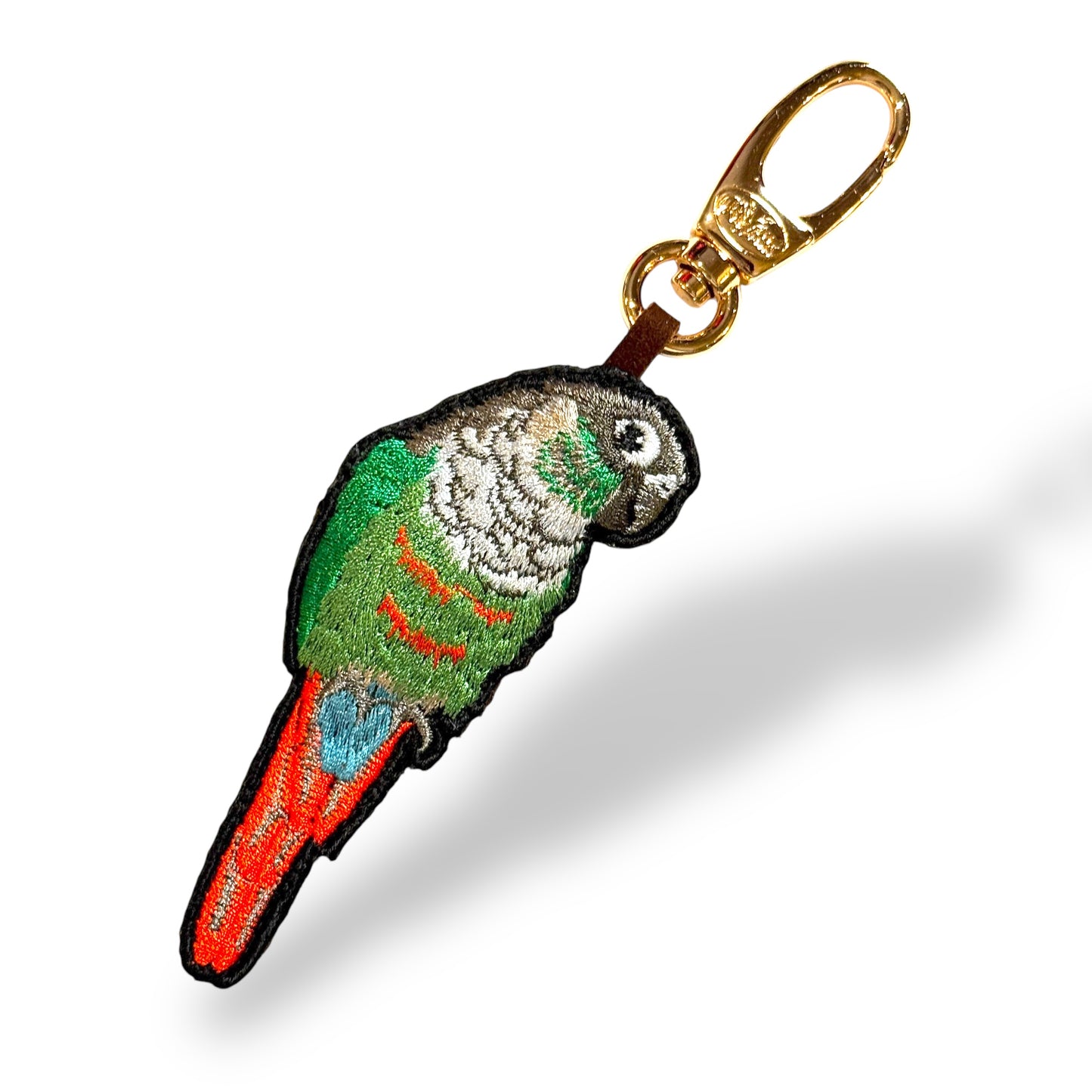 ウロコインコの刺繍ワッペン