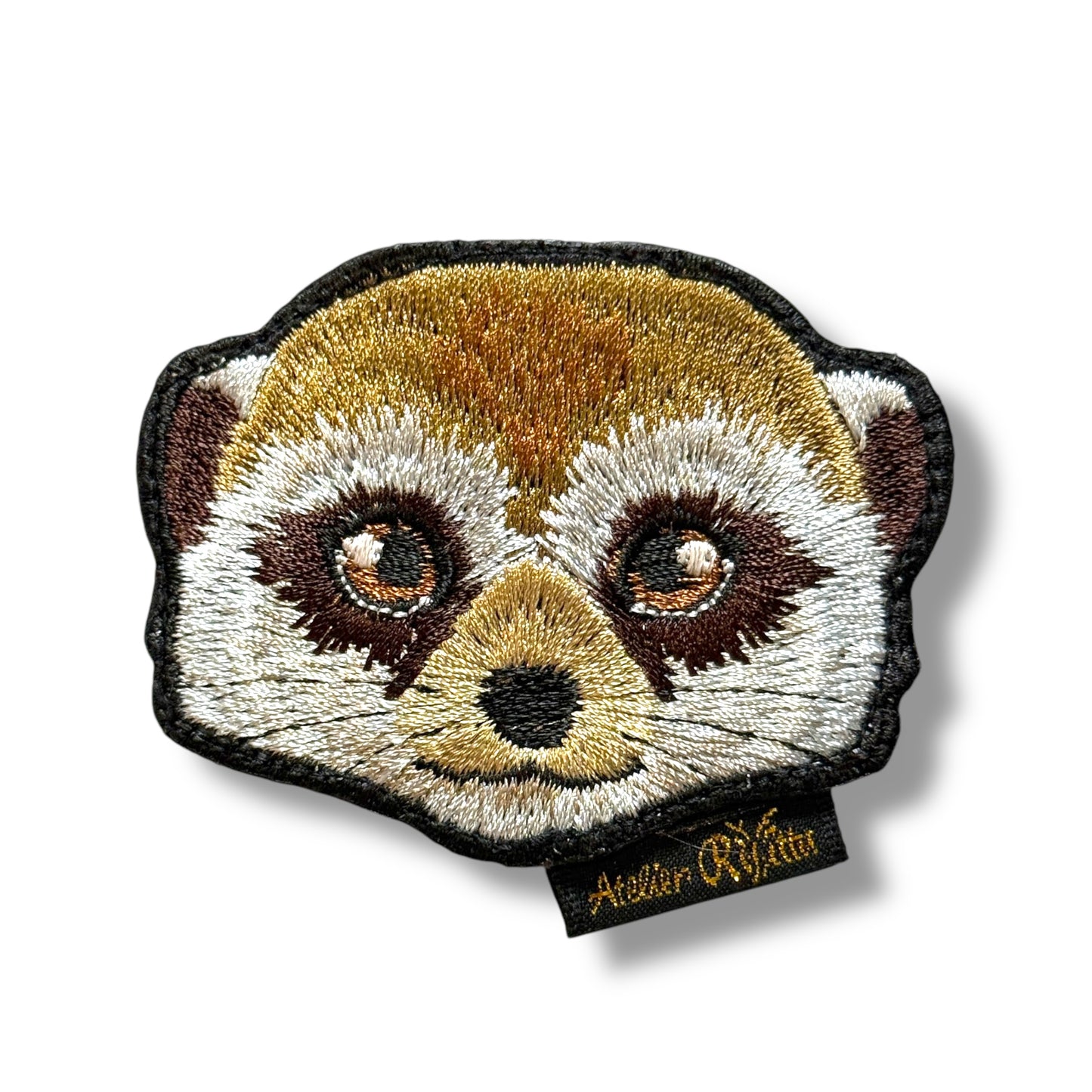 ミーアキャットの刺繍ワッペン