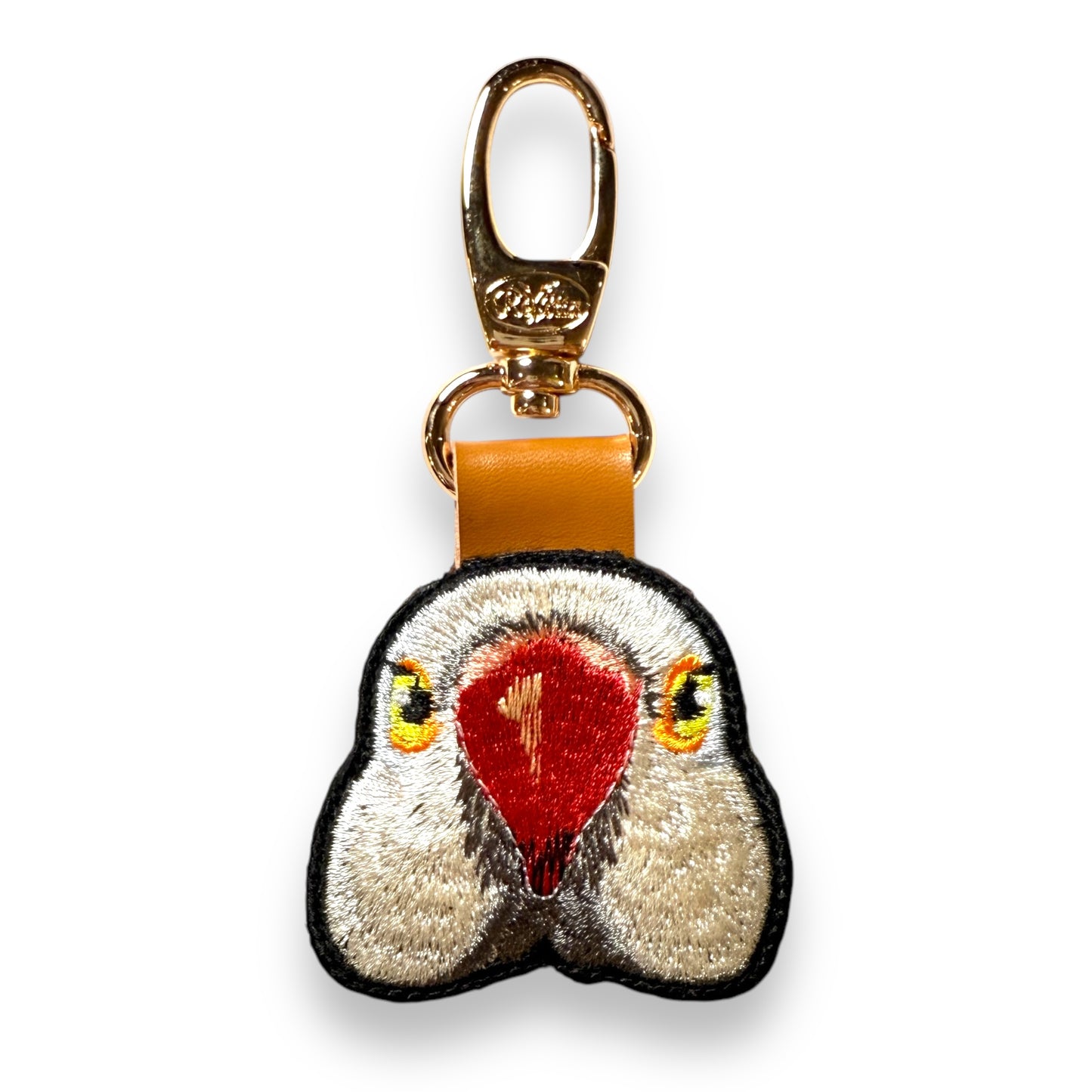 ワカケホンセイインコの証明写真刺繍ワッペン