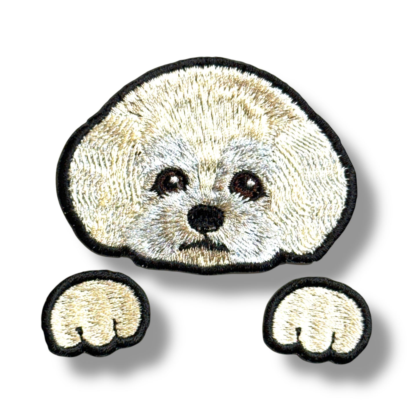 トイプードルの刺繍ワッペン