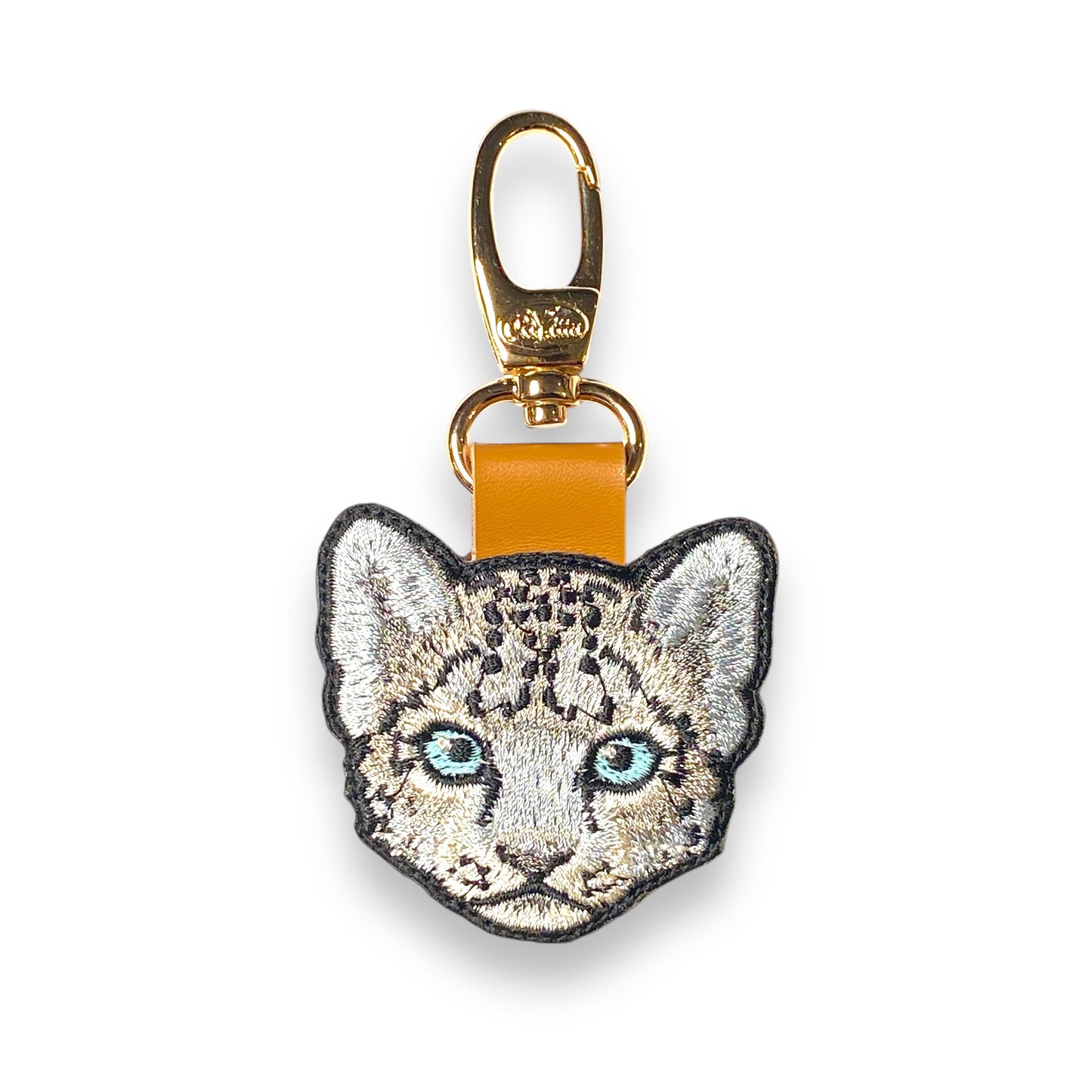 ユキヒョウの刺繍ワッペン
