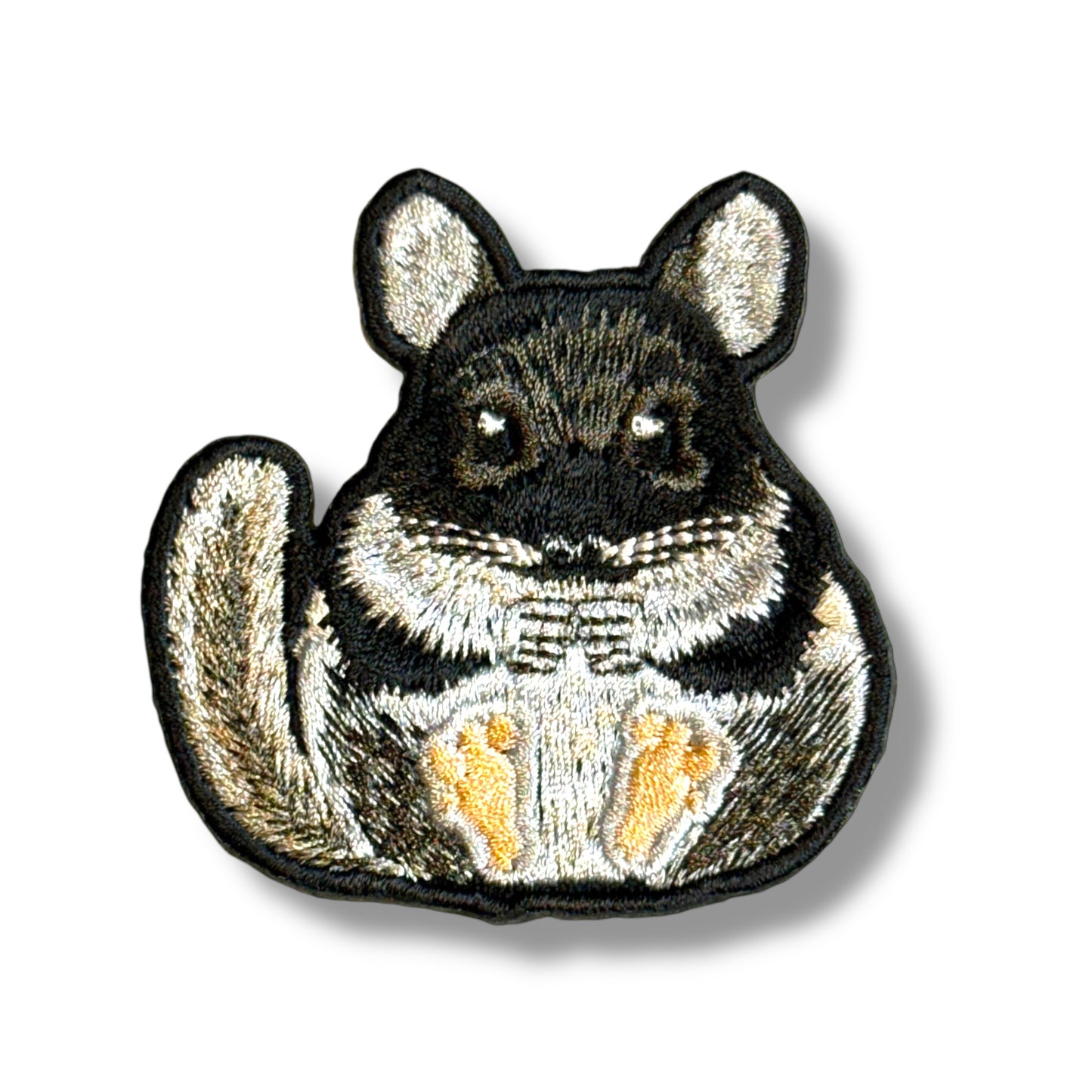 チンチラの刺繍ワッペン