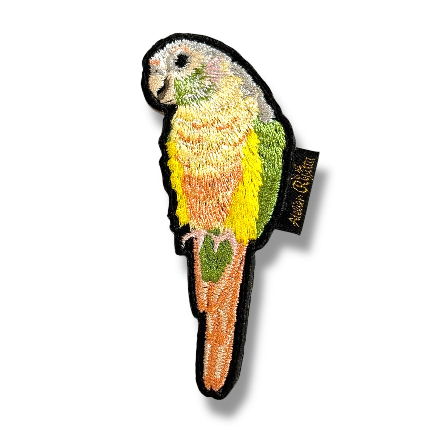 ウロコインコの刺繍ワッペン