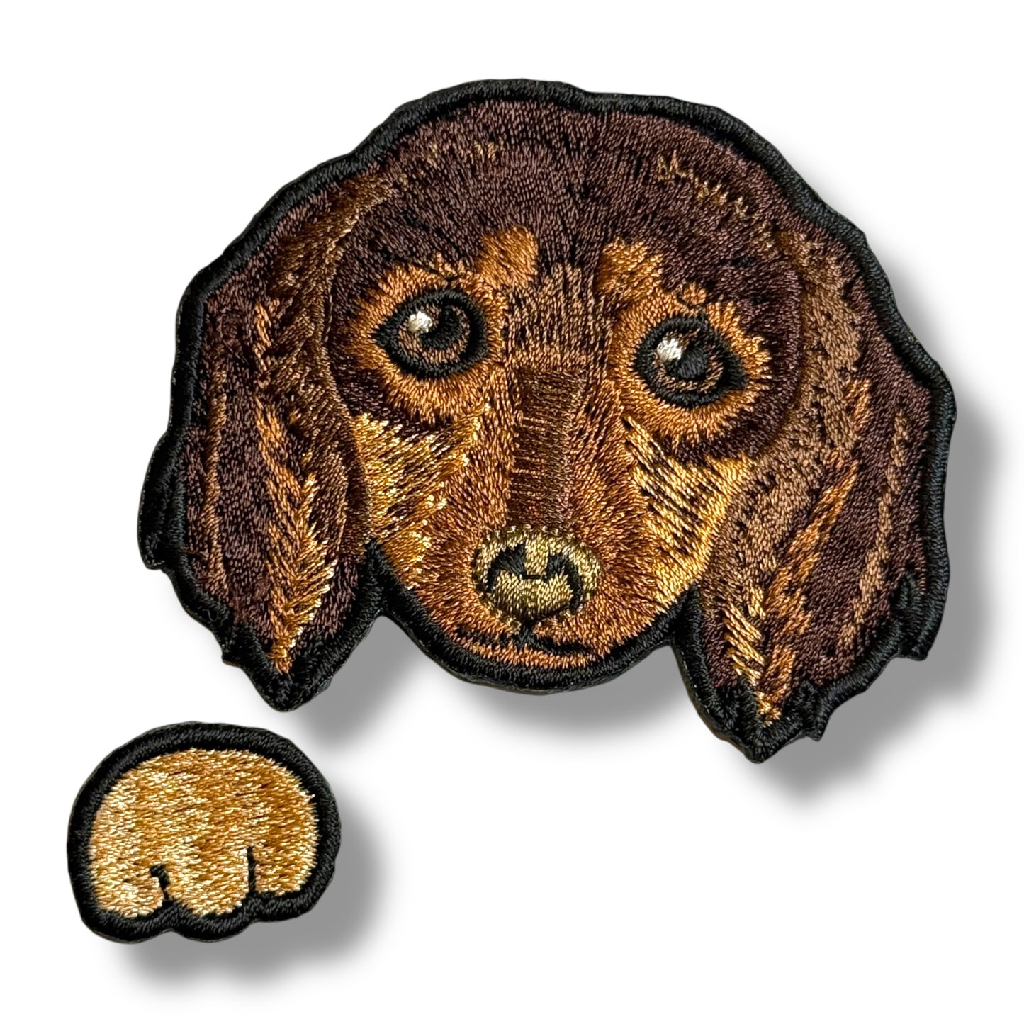 ダックスフントの刺繍ワッペン