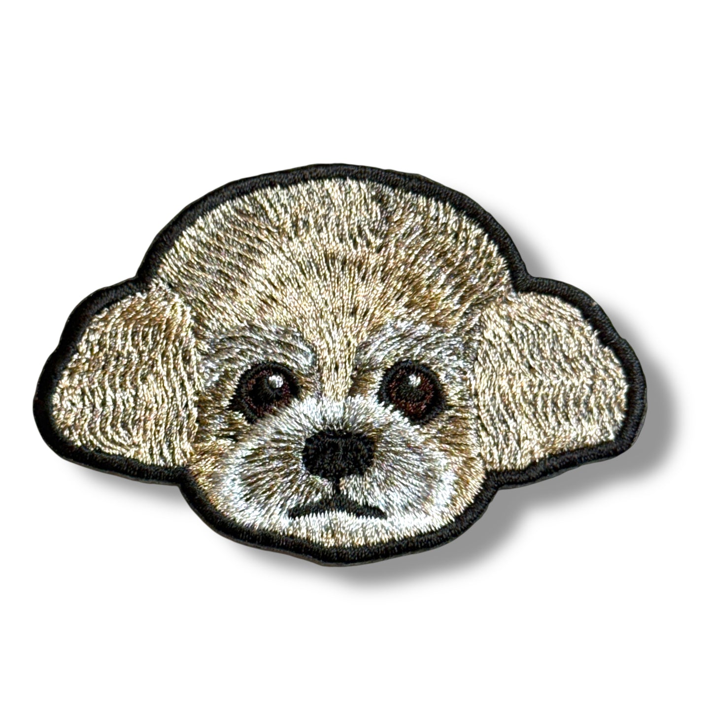 トイプードルの刺繍ワッペン