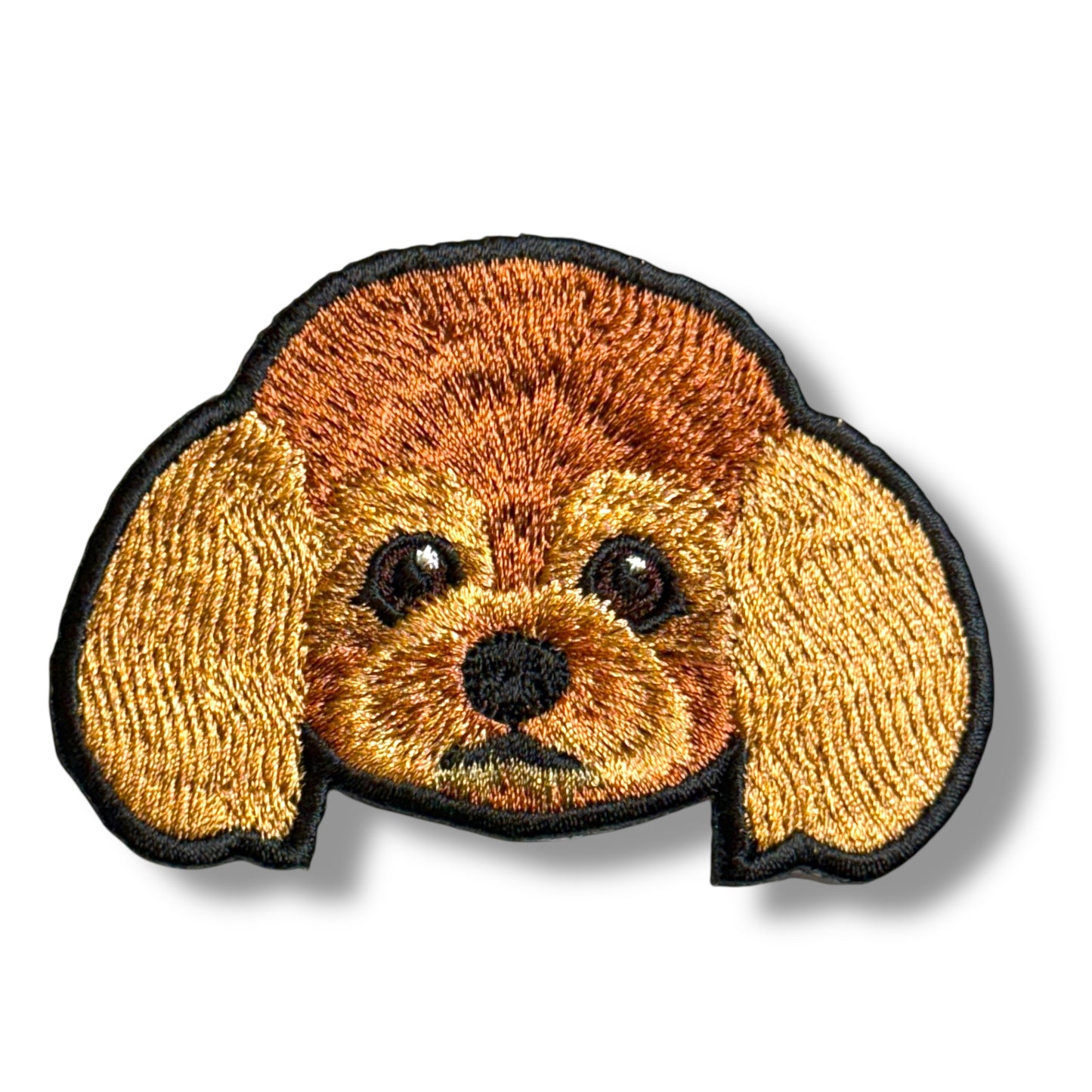 トイプードルの刺繍ワッペン
