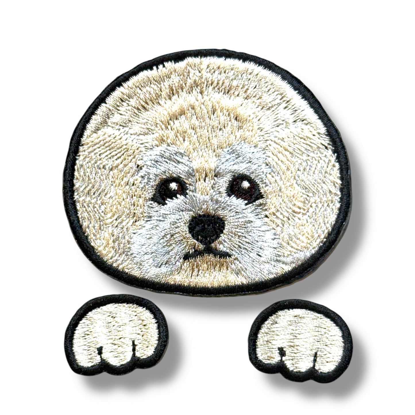 ビション・フリーゼの刺繍ワッペン