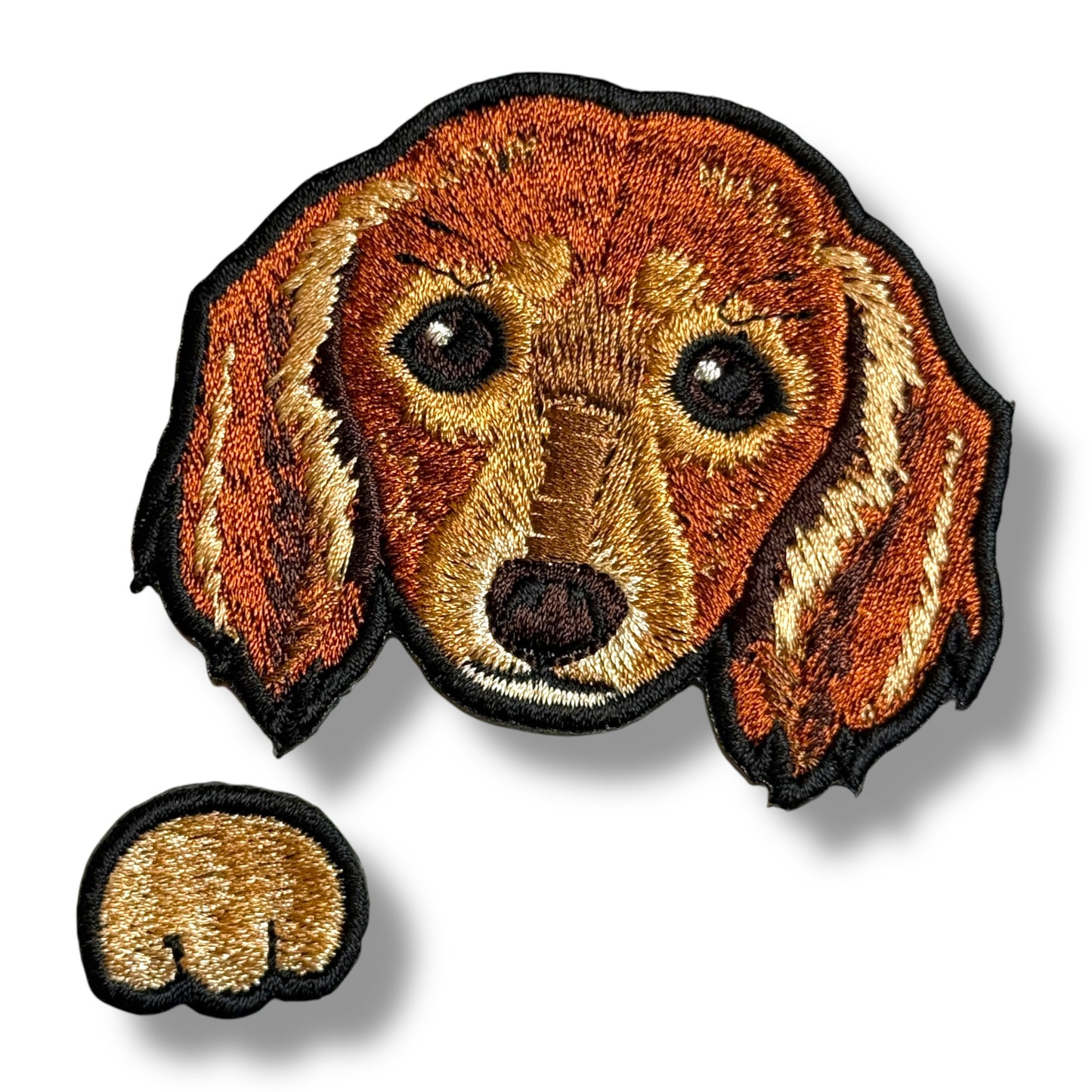 ダックスフントの刺繍ワッペン