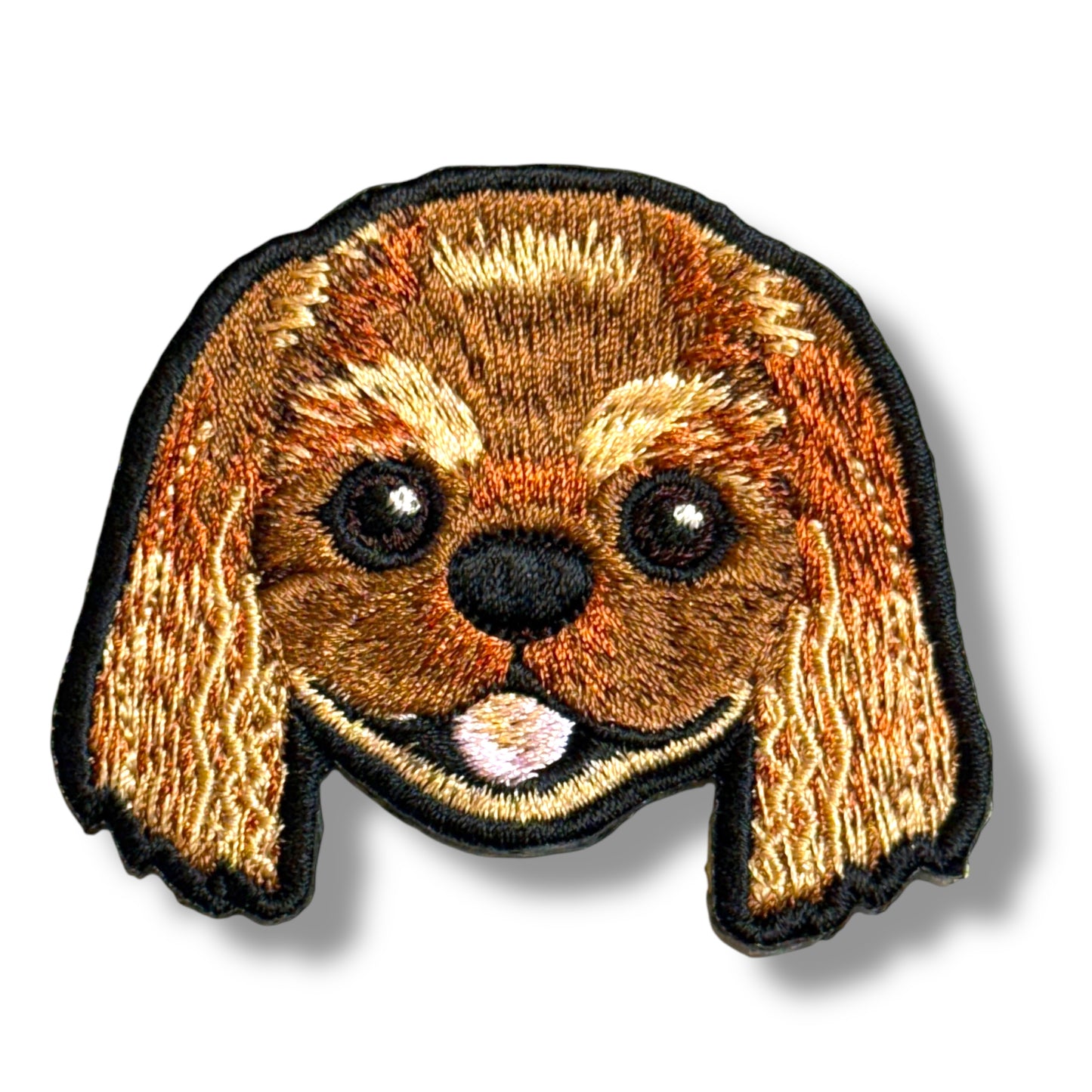 キャバリア・キング・チャールズ・スパニエルの刺繍ワッペン