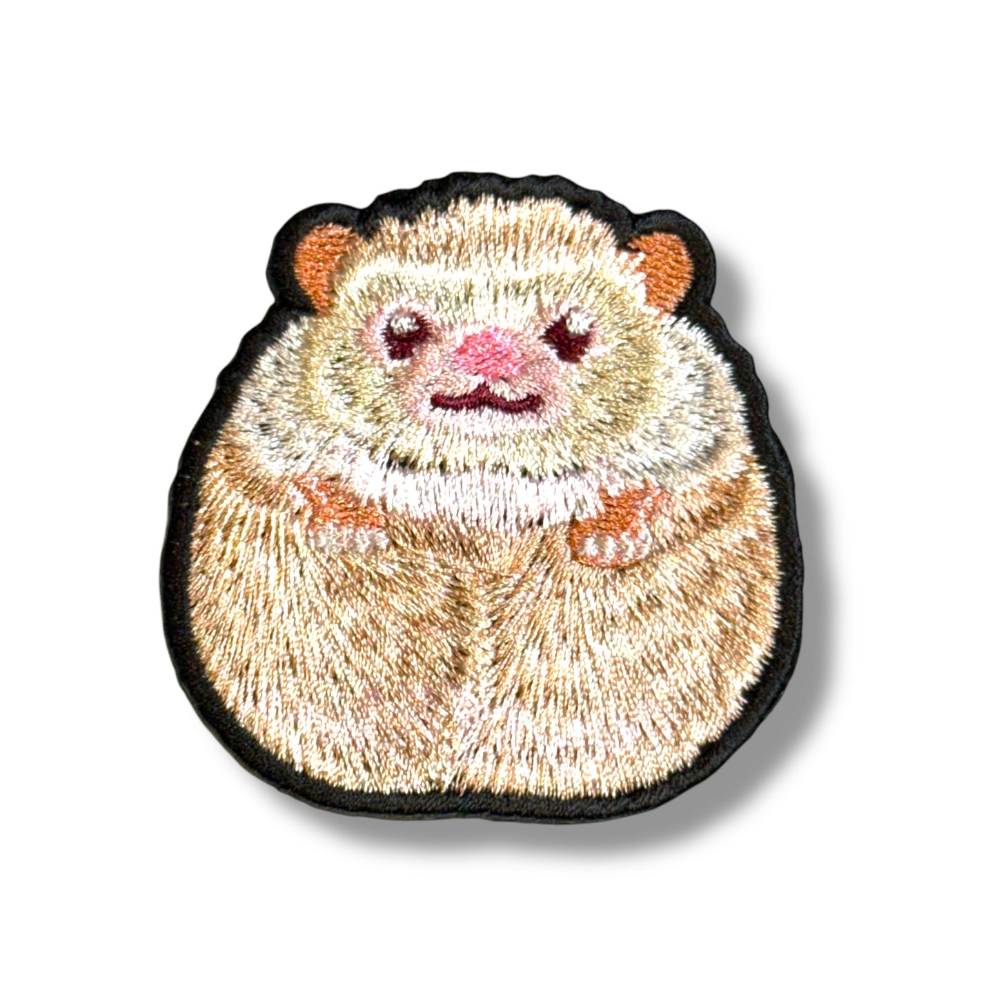ハリネズミの刺繍ワッペン