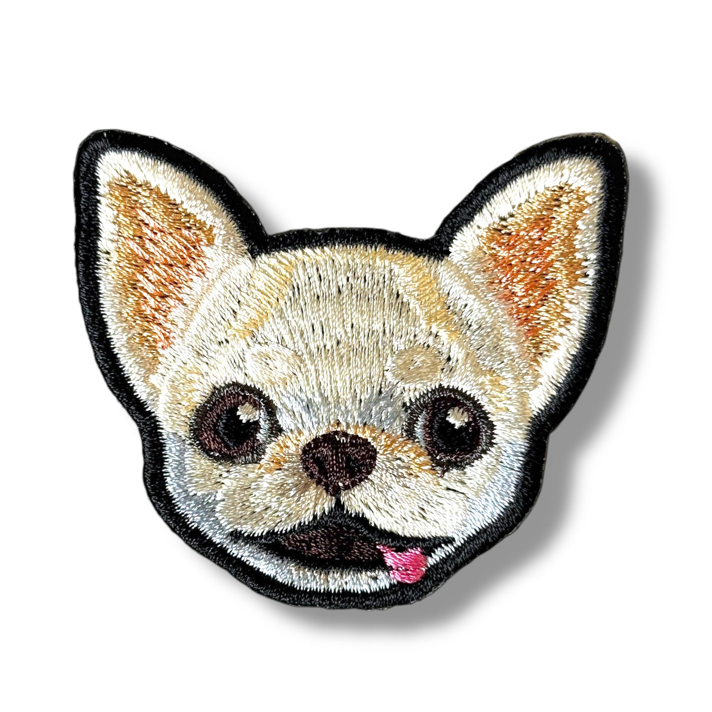 スムースチワワの刺繍ワッペン