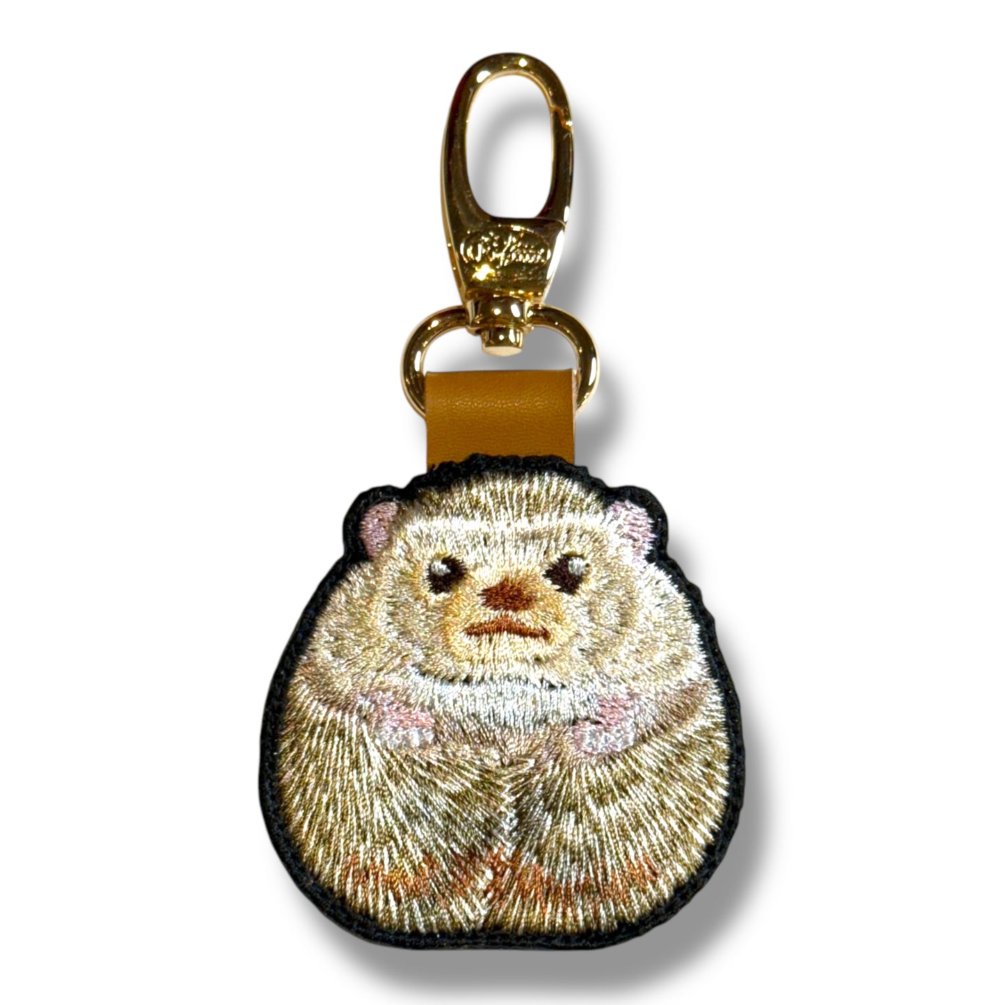 ハリネズミの刺繍ワッペン