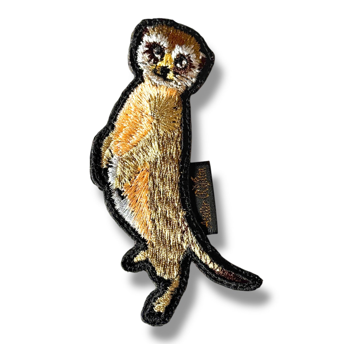 ミーアキャット(全身)の刺繍ワッペン