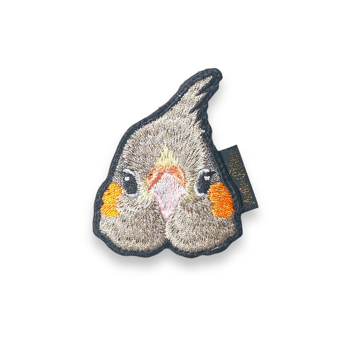 オカメインコの証明写真刺繍ワッペン(ノーマルメス)