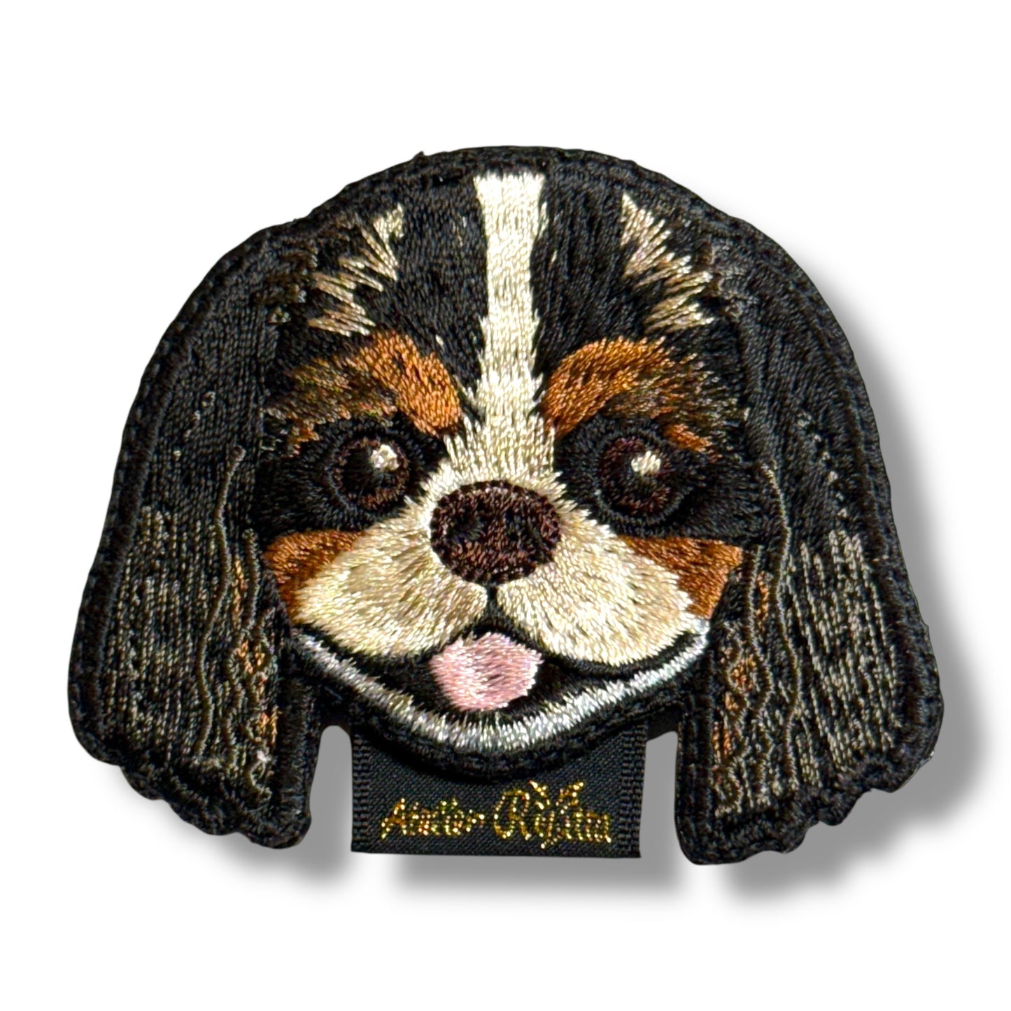 キャバリア・キング・チャールズ・スパニエルの刺繍ワッペン