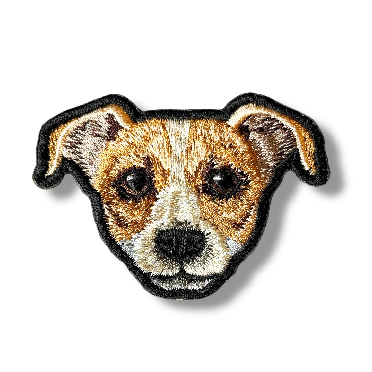 ジャックラッセルテリアの刺繍ワッペン