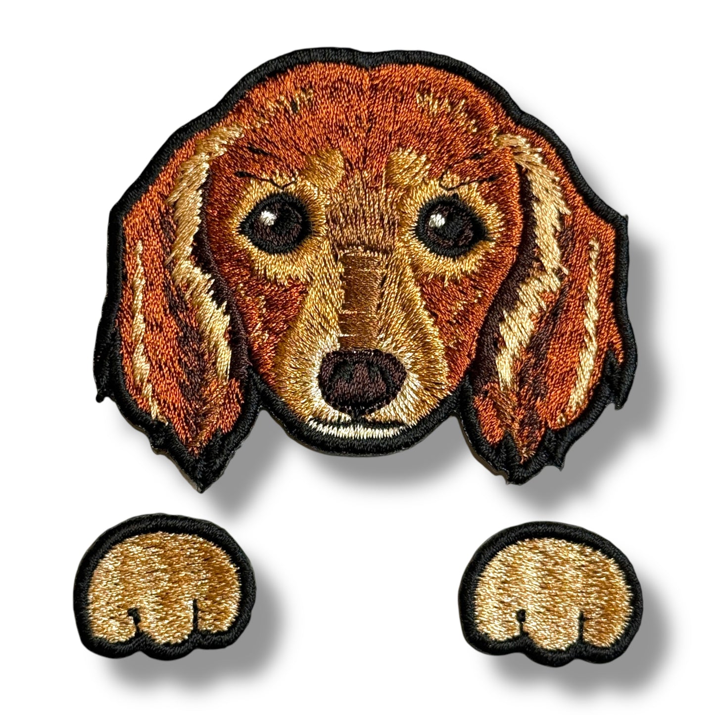ダックスフントの刺繍ワッペン