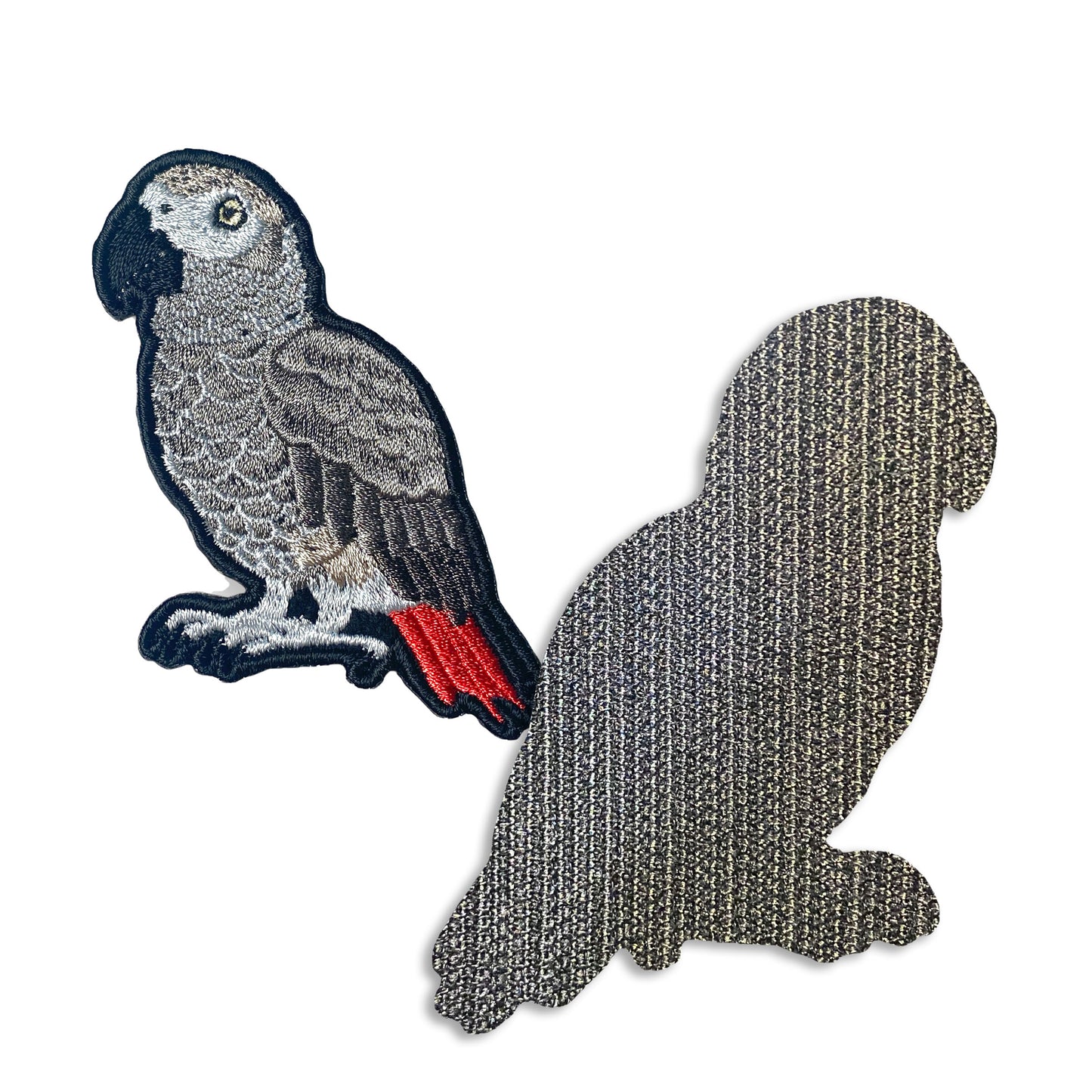 ヨウムの刺繍ワッペン