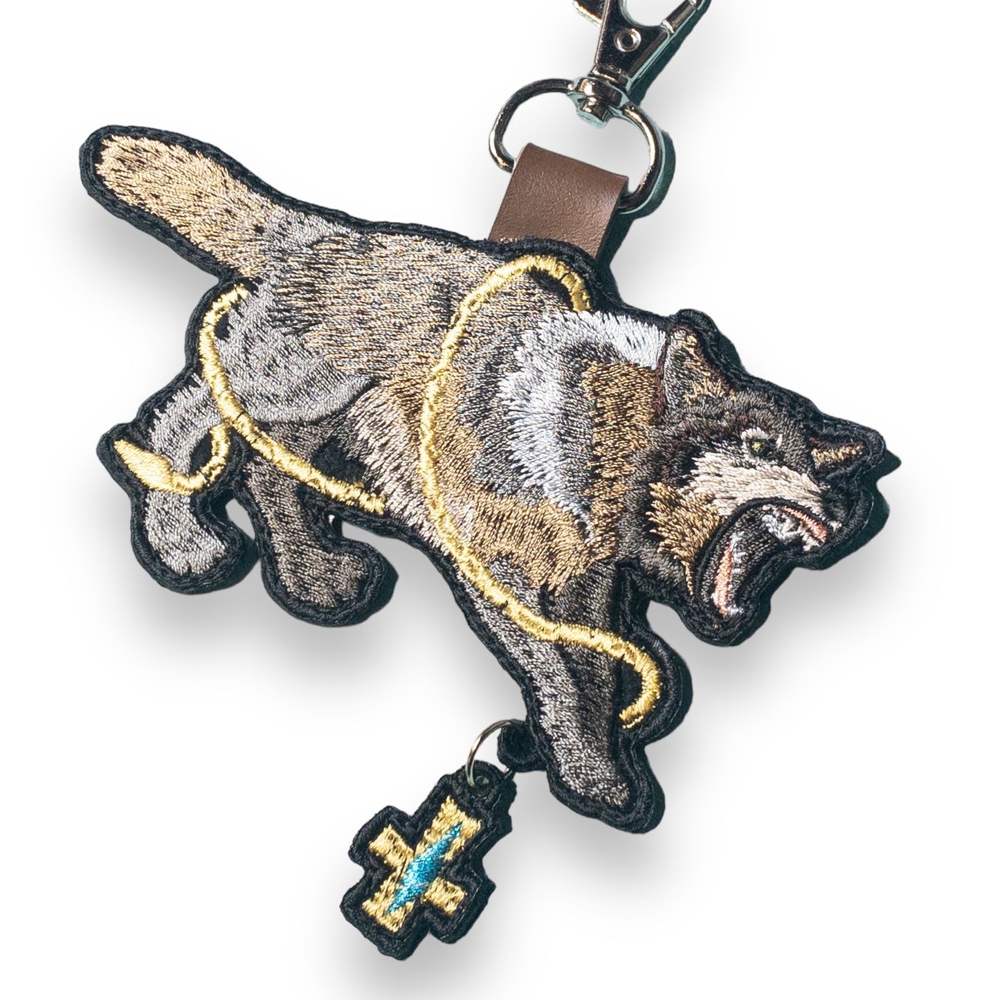 フェンリルとグレイプニルの刺繍チャーム