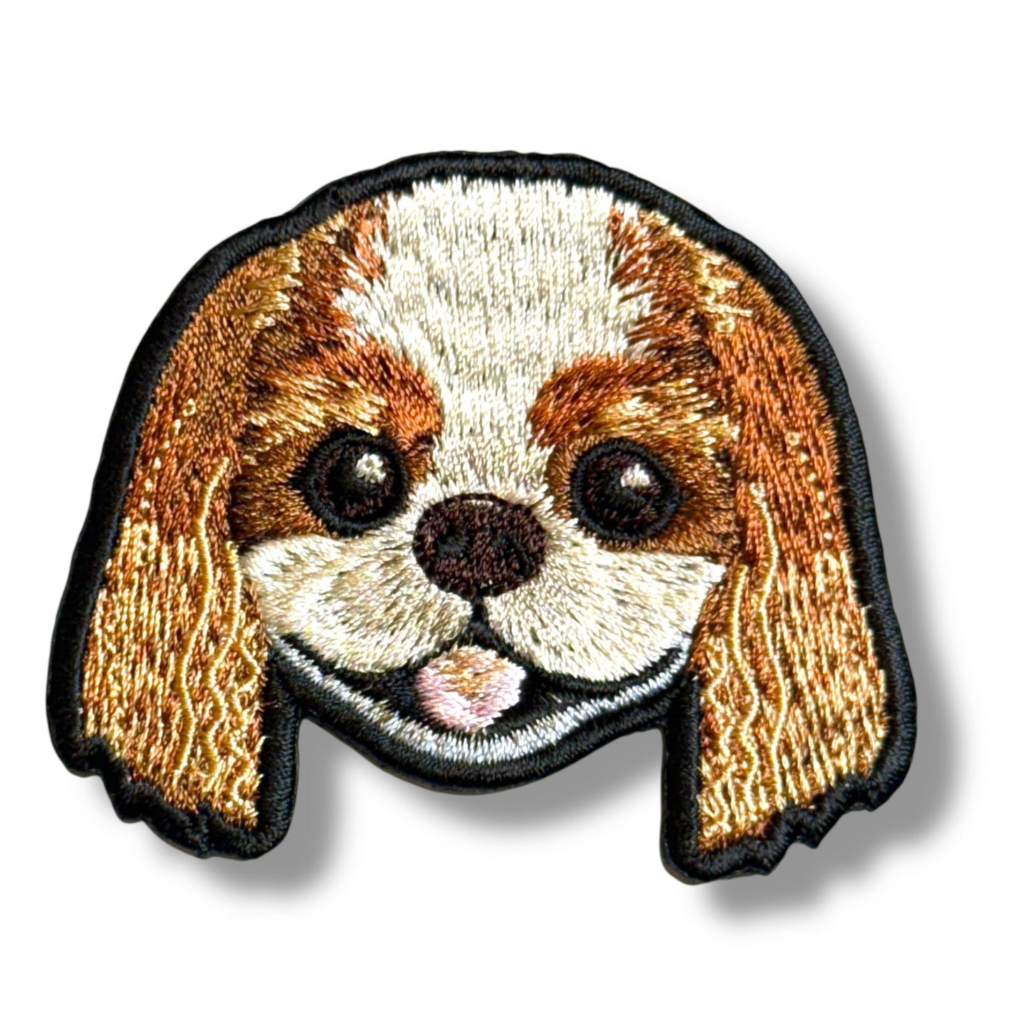 キャバリア・キング・チャールズ・スパニエルの刺繍ワッペン