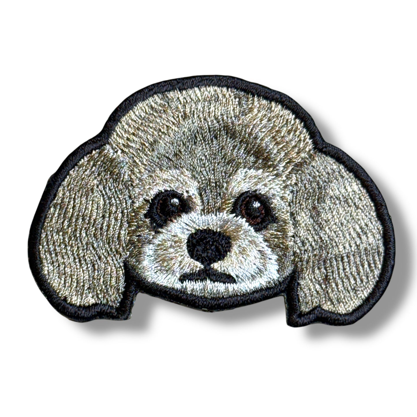 トイプードルの刺繍ワッペン